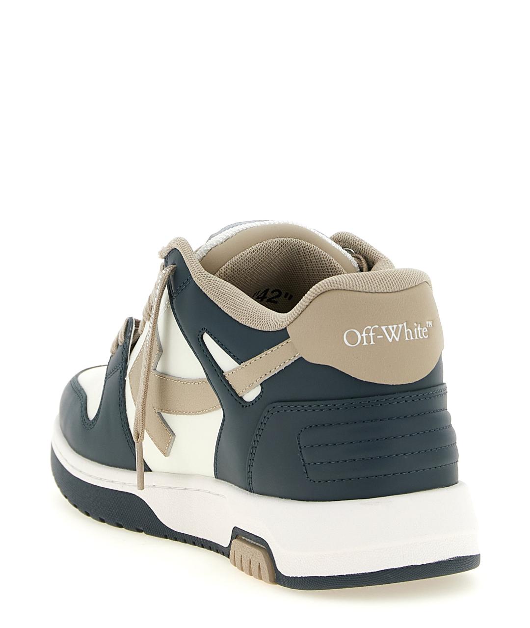 OFF-WHITE Мульти кожаные низкие кроссовки / кеды, фото 4