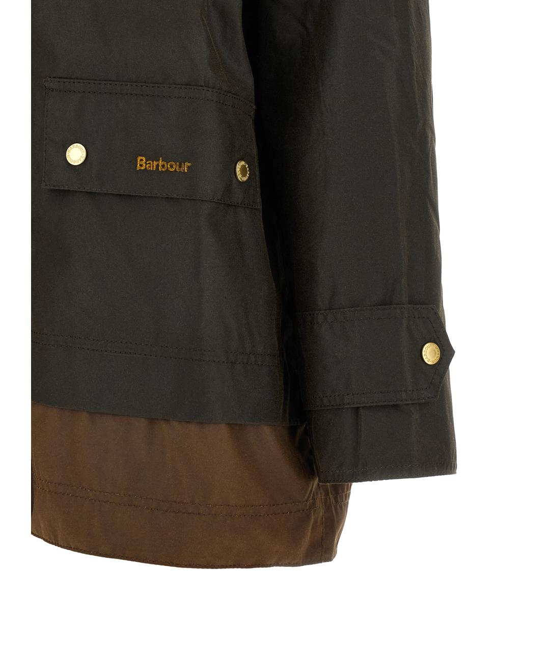 BARBOUR Зеленая хлопковая куртка, фото 4