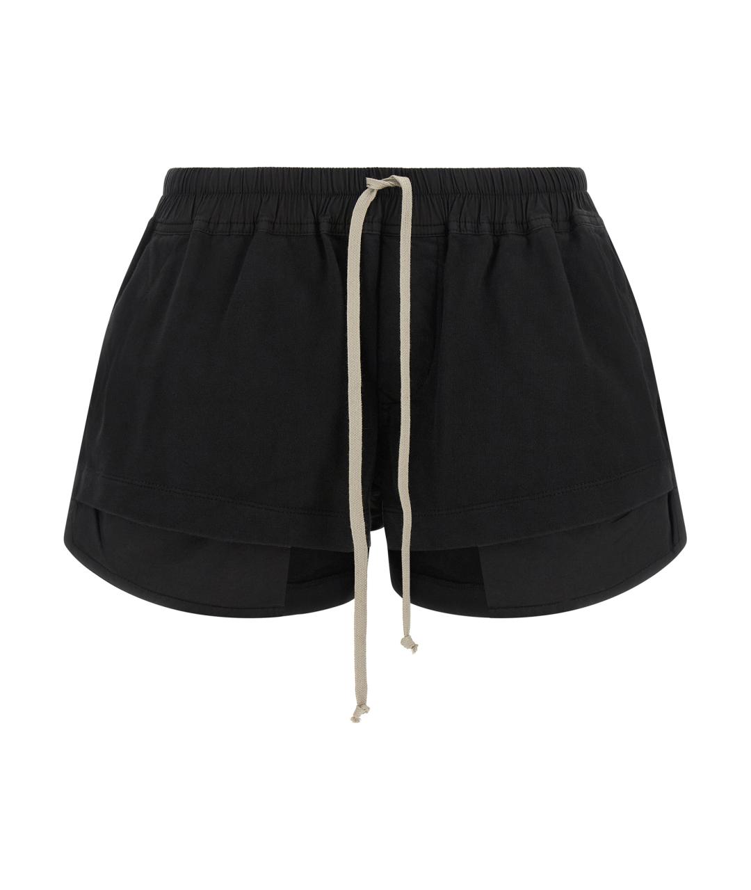 RICK OWENS DRKSHDW Черные хлопковые шорты, фото 1