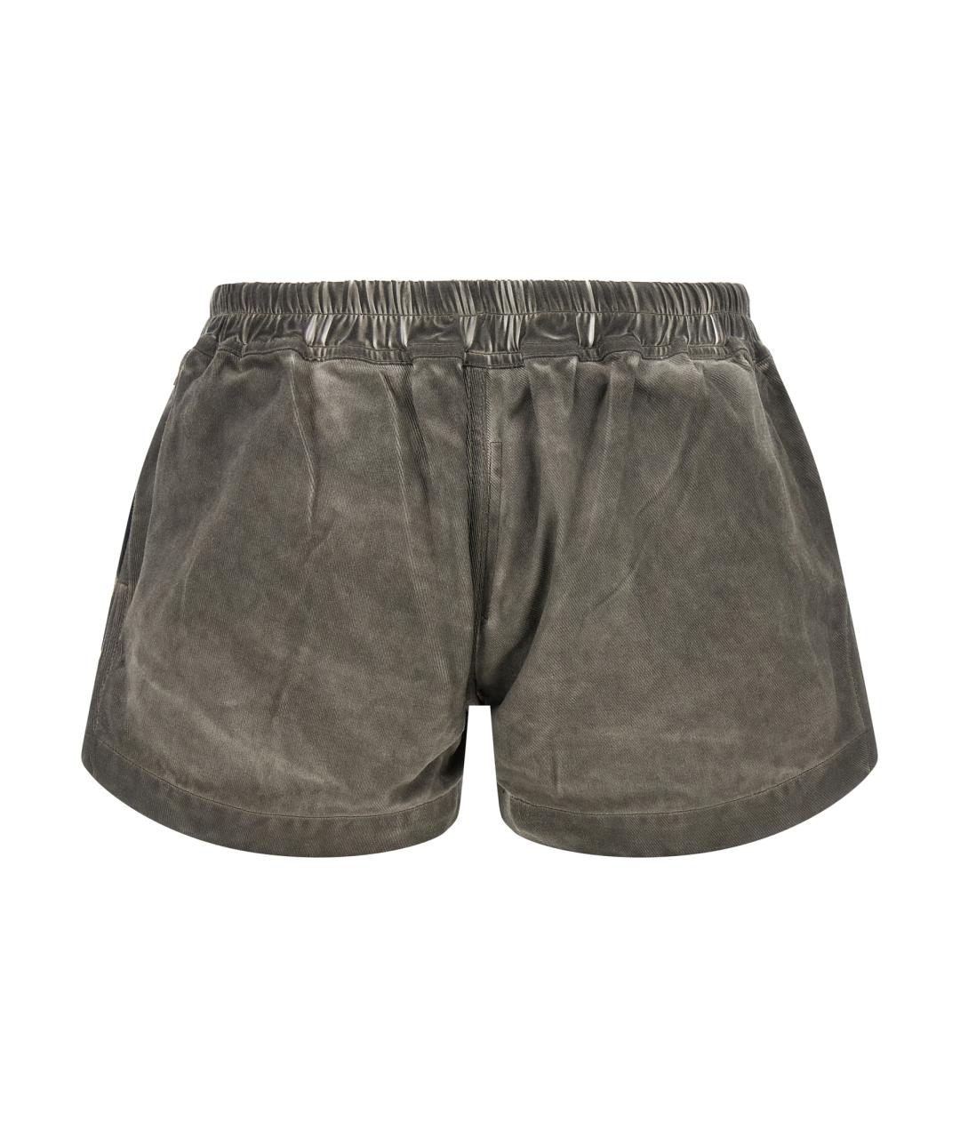 RICK OWENS DRKSHDW Серые хлопковые шорты, фото 2