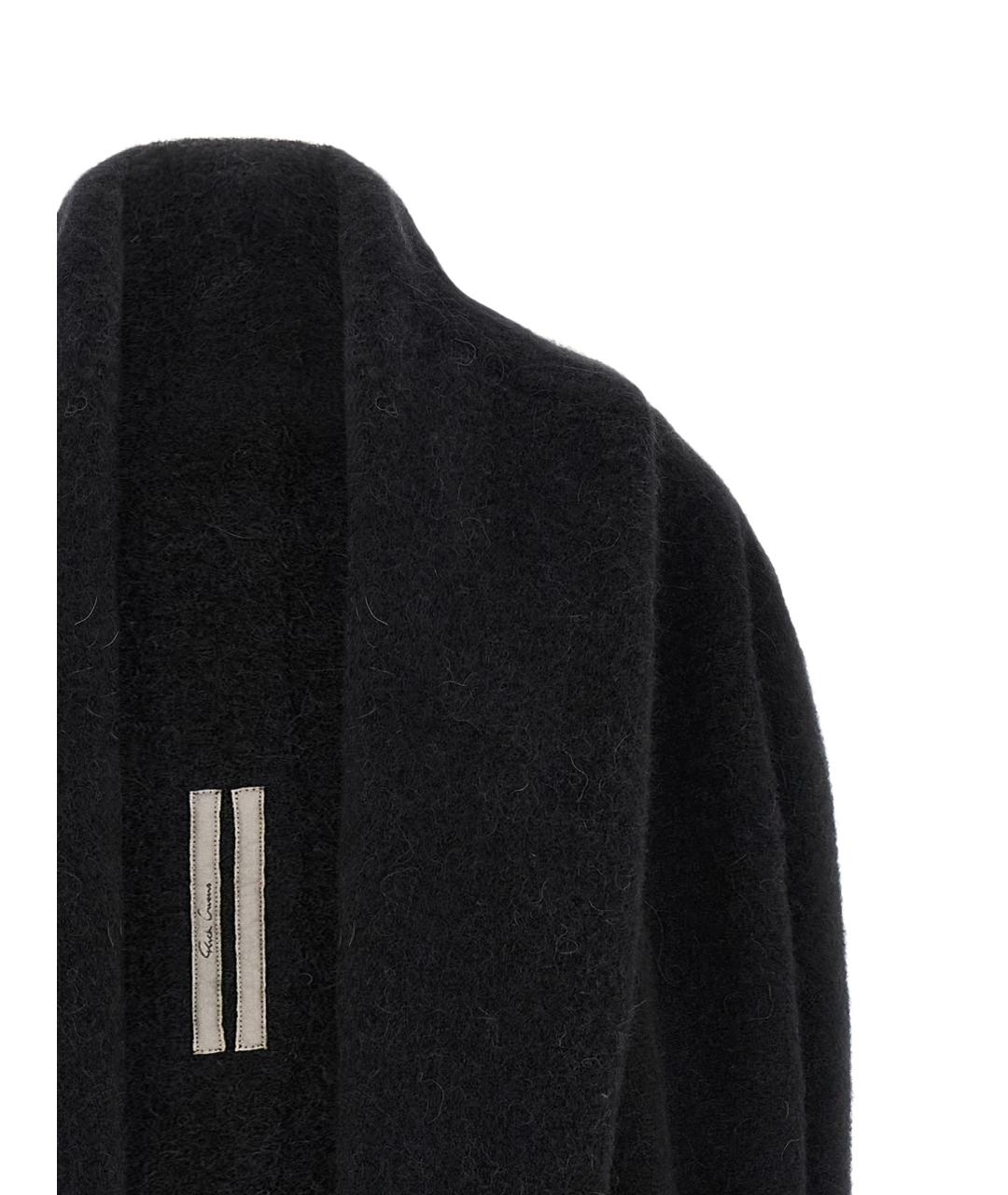 RICK OWENS Черный шерстяной кардиган, фото 3