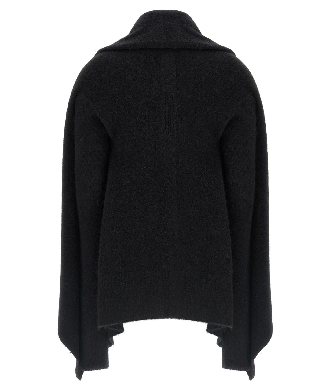 RICK OWENS Черный шерстяной кардиган, фото 2