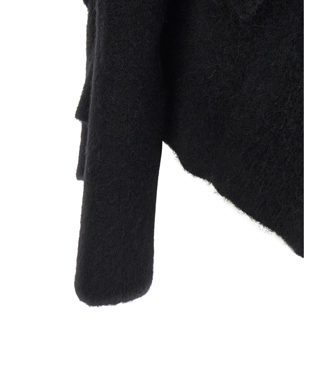 RICK OWENS Черный шерстяной кардиган, фото 4