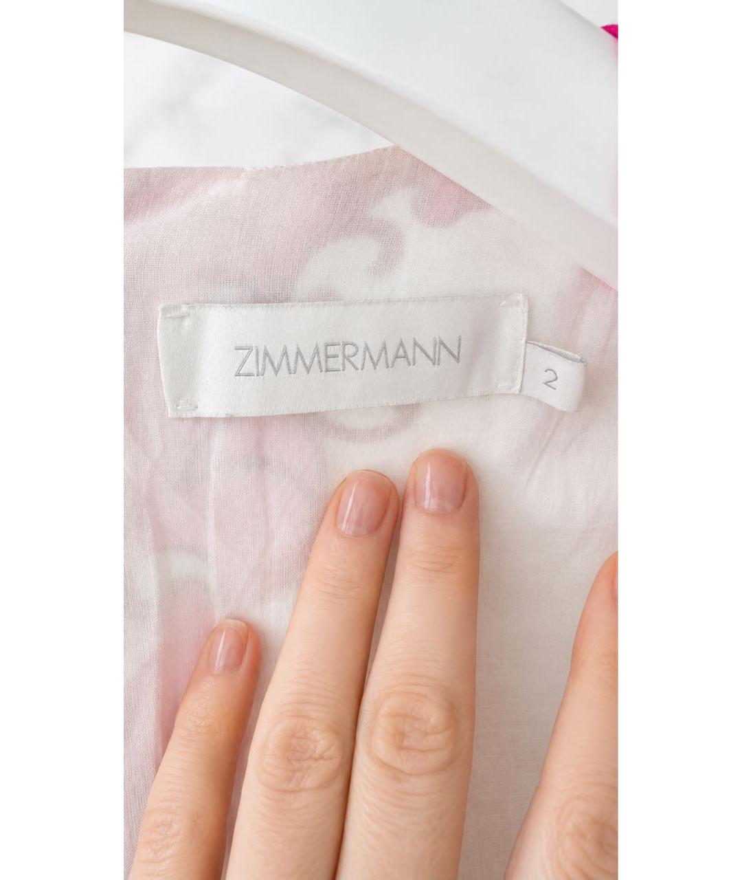ZIMMERMANN Мульти льняное повседневное платье, фото 5