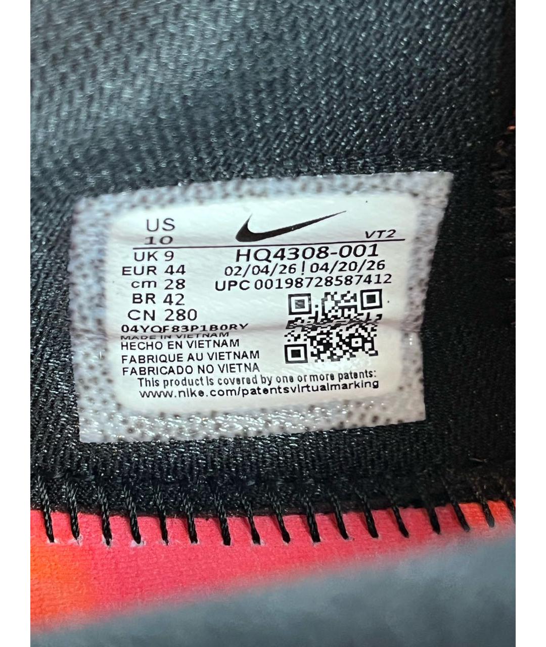 NIKE Черные синтетические низкие кроссовки / кеды, фото 8
