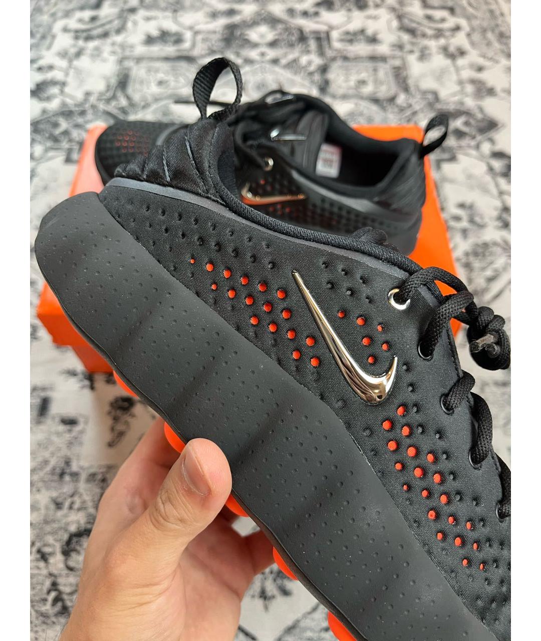 NIKE Черные синтетические низкие кроссовки / кеды, фото 6