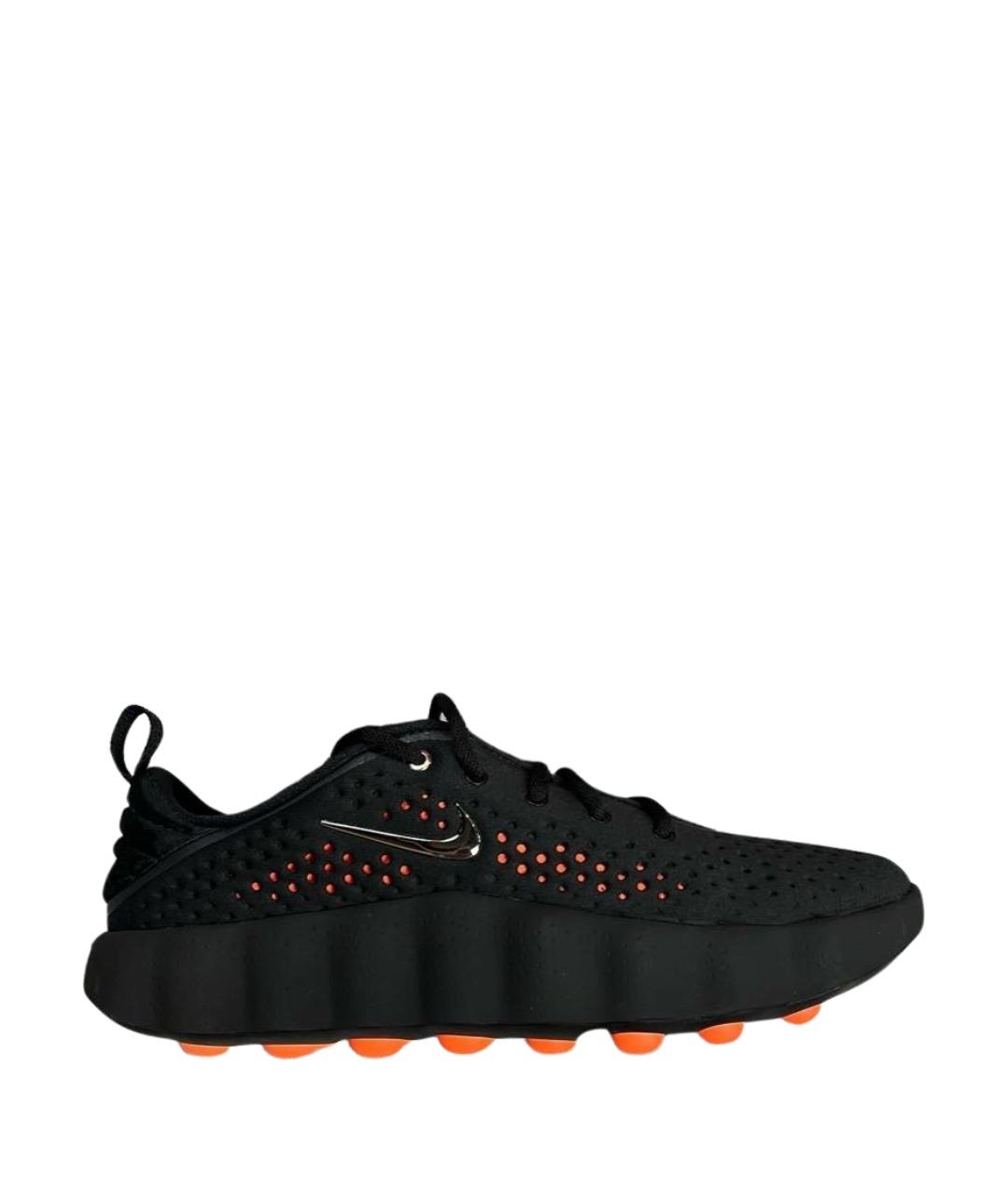 NIKE Черные синтетические низкие кроссовки / кеды, фото 1