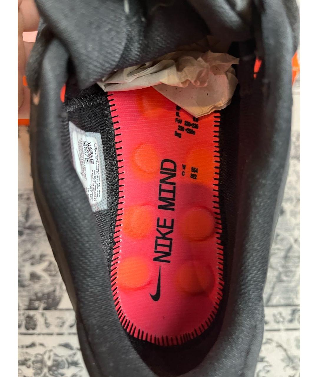 NIKE Черные синтетические низкие кроссовки / кеды, фото 3