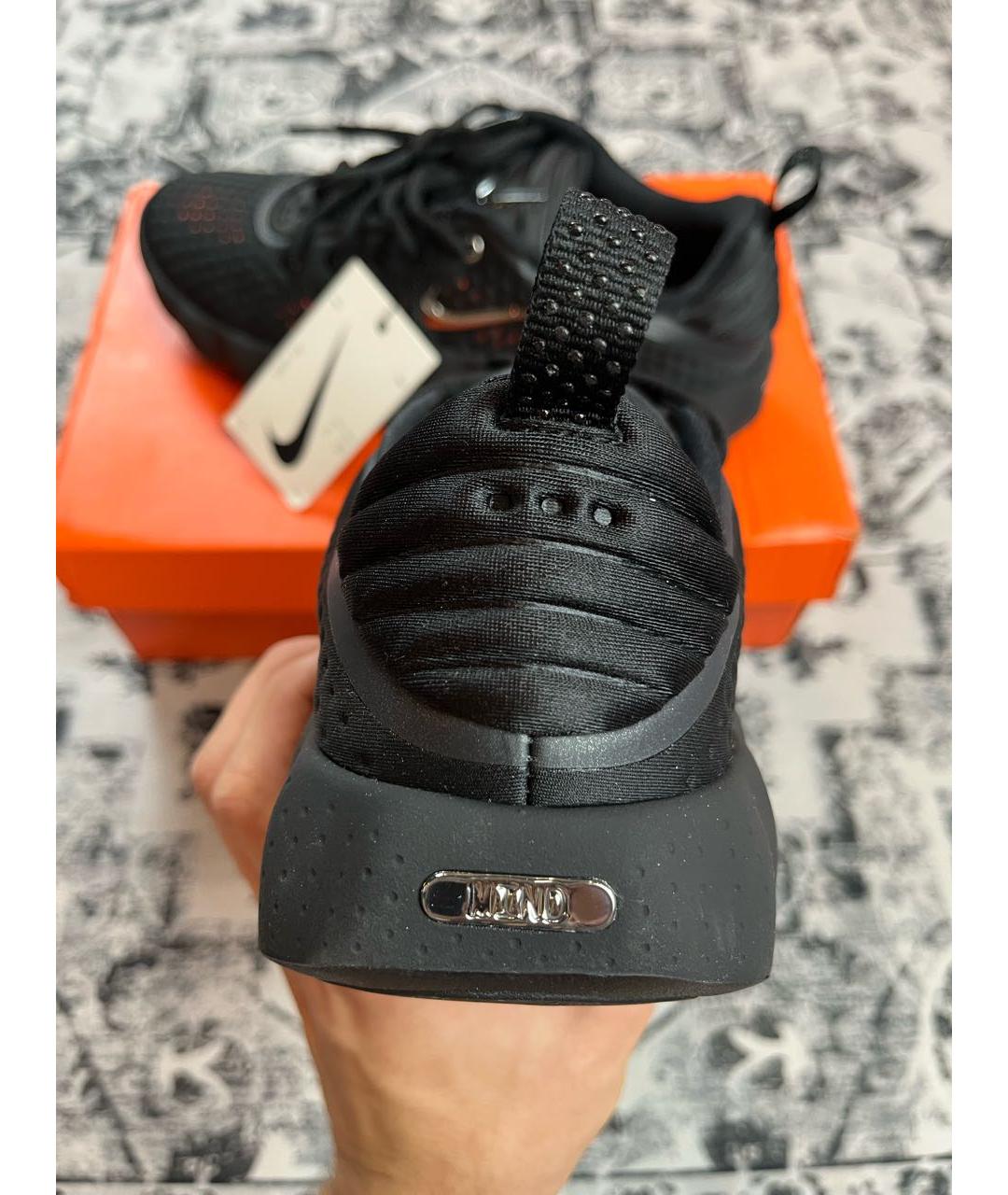 NIKE Черные синтетические низкие кроссовки / кеды, фото 4