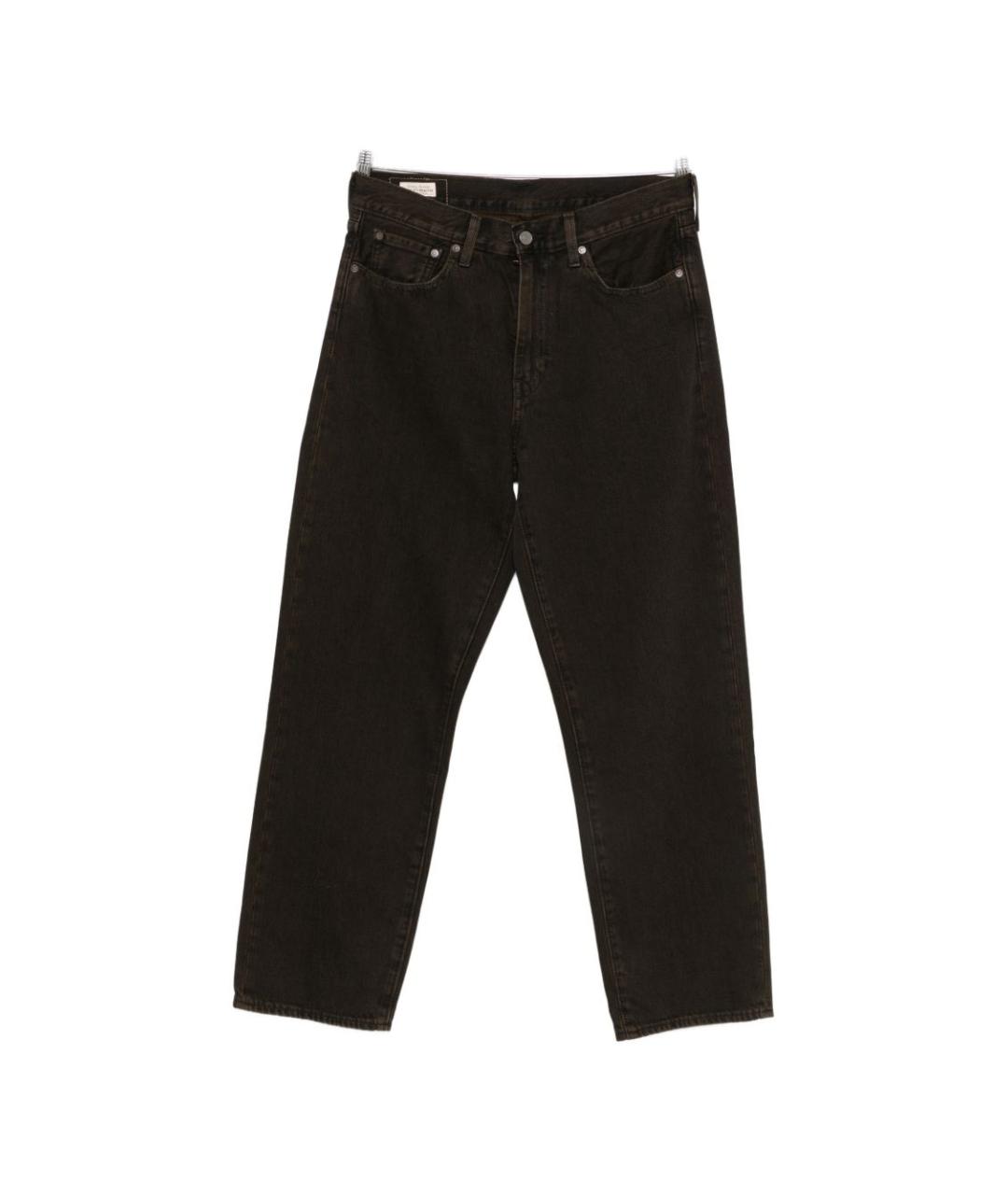 LEVI'S Коричневые хлопковые прямые джинсы, фото 1