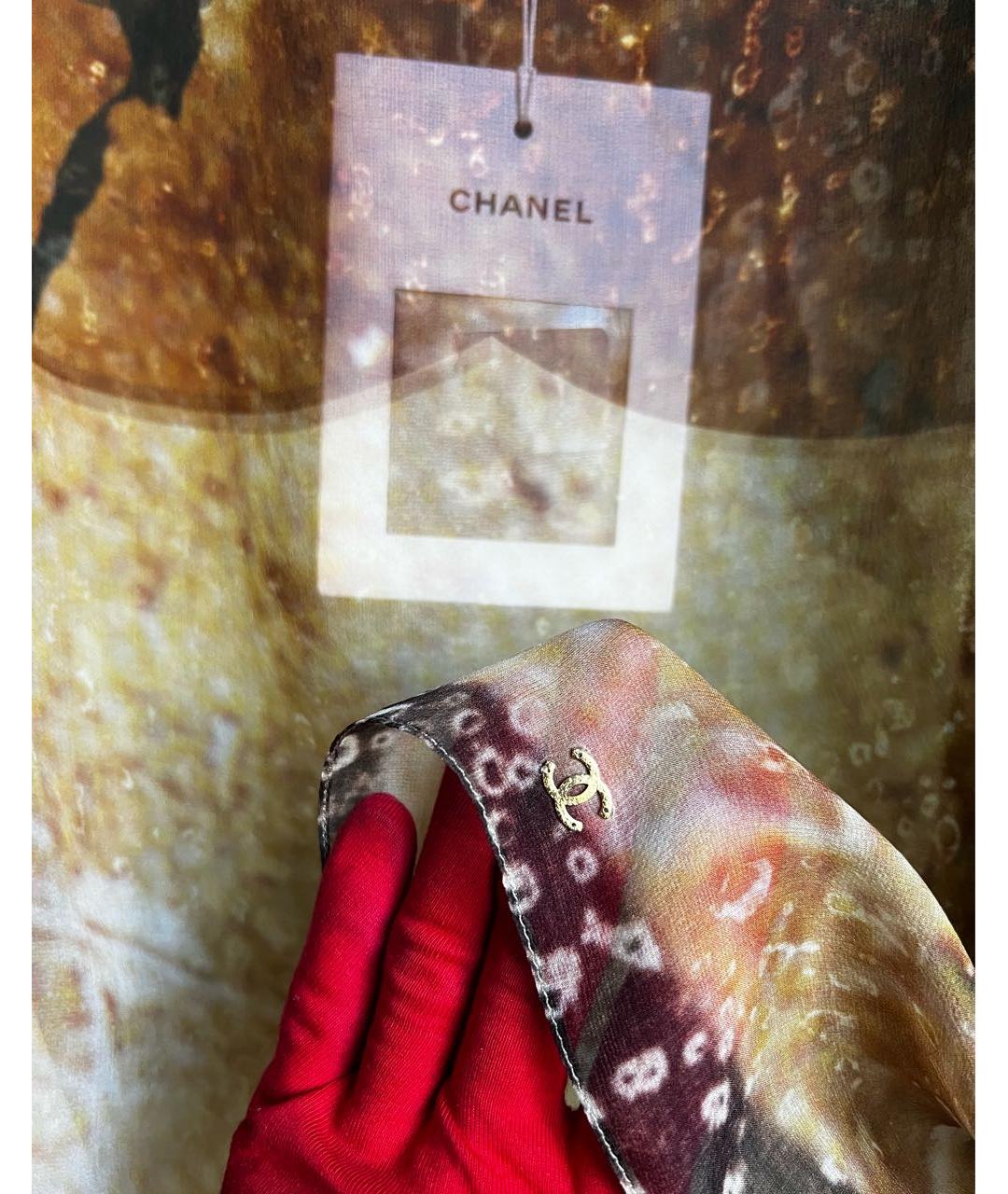 CHANEL Мульти шелковая блузы, фото 2