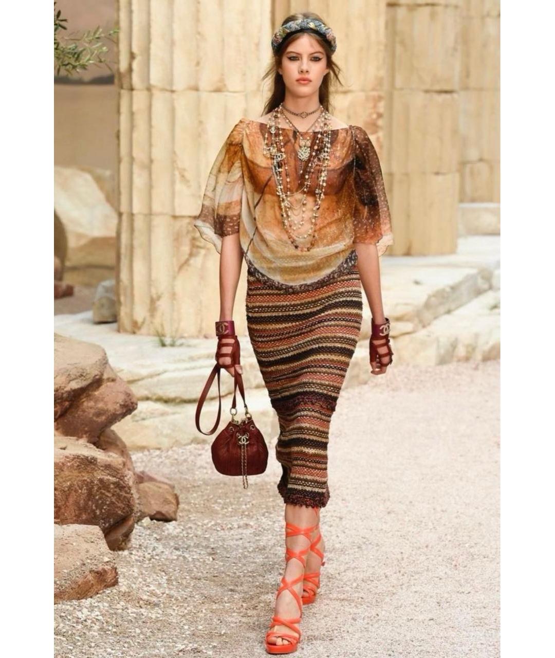 CHANEL Мульти шелковая блузы, фото 3