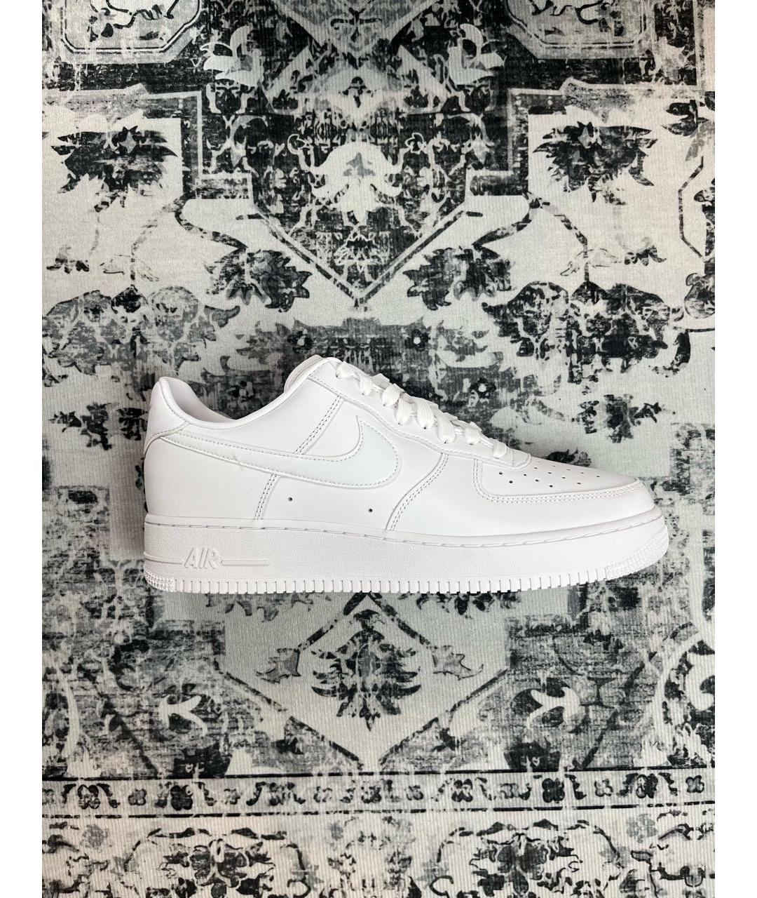 NIKE Белые кожаные низкие кроссовки / кеды, фото 8