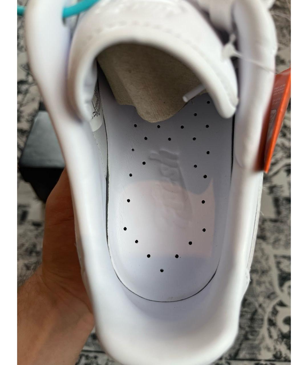 NIKE Белые кожаные низкие кроссовки / кеды, фото 3