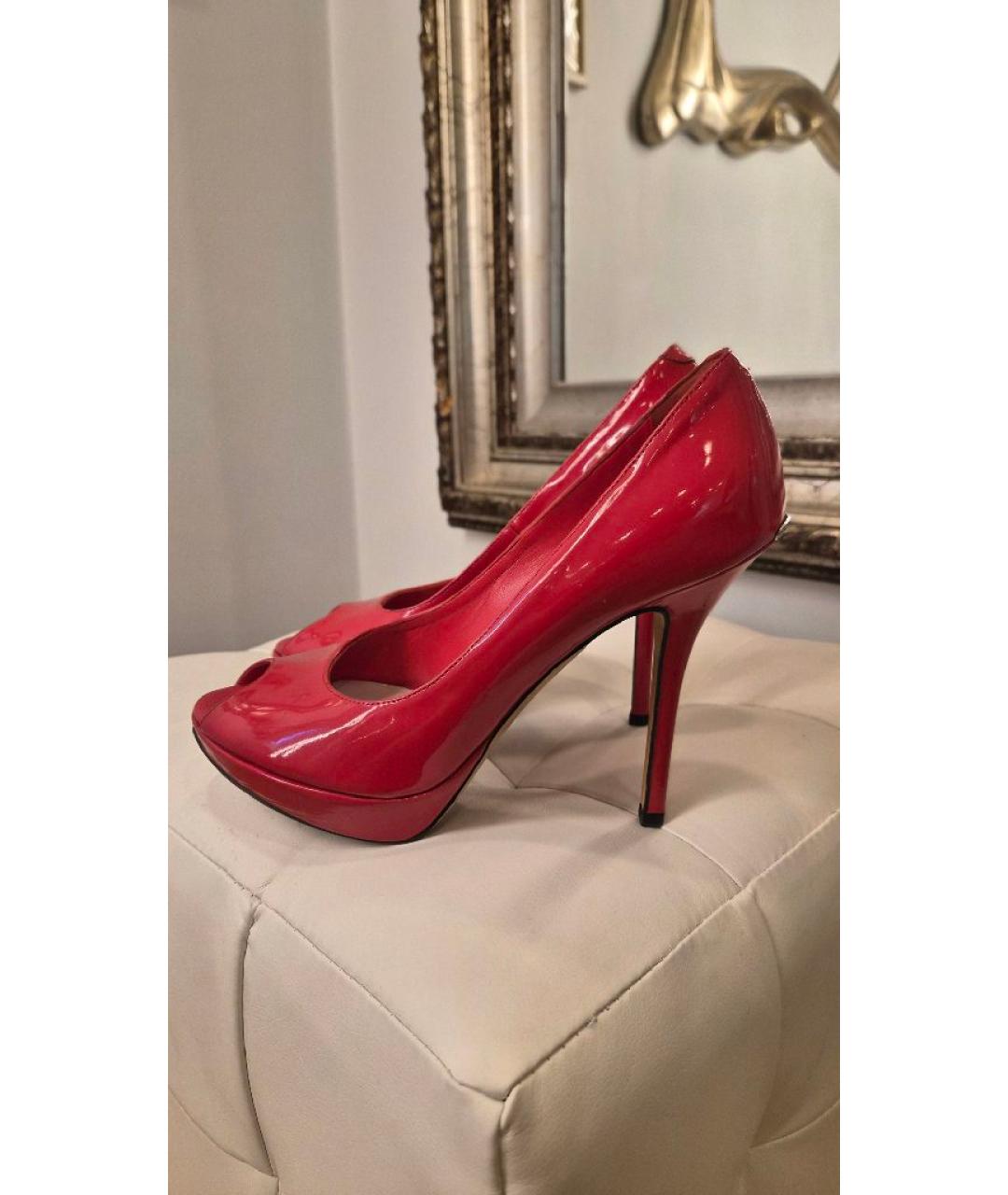 CHRISTIAN DIOR Красные туфли из лакированной кожи, фото 6