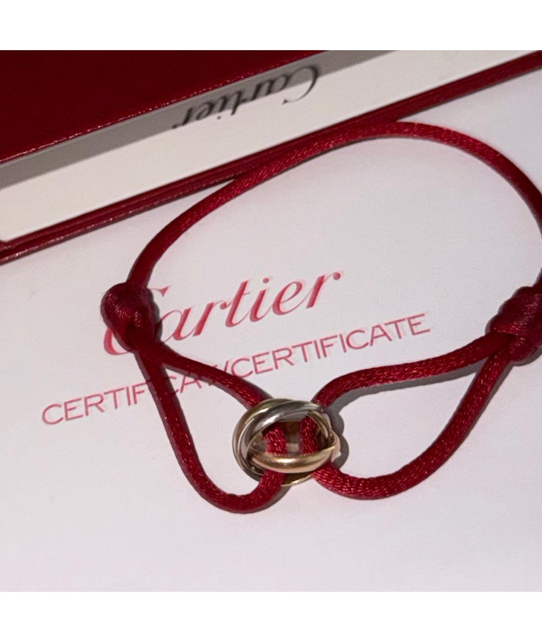 CARTIER Бордовый браслет из желтого золота, фото 2