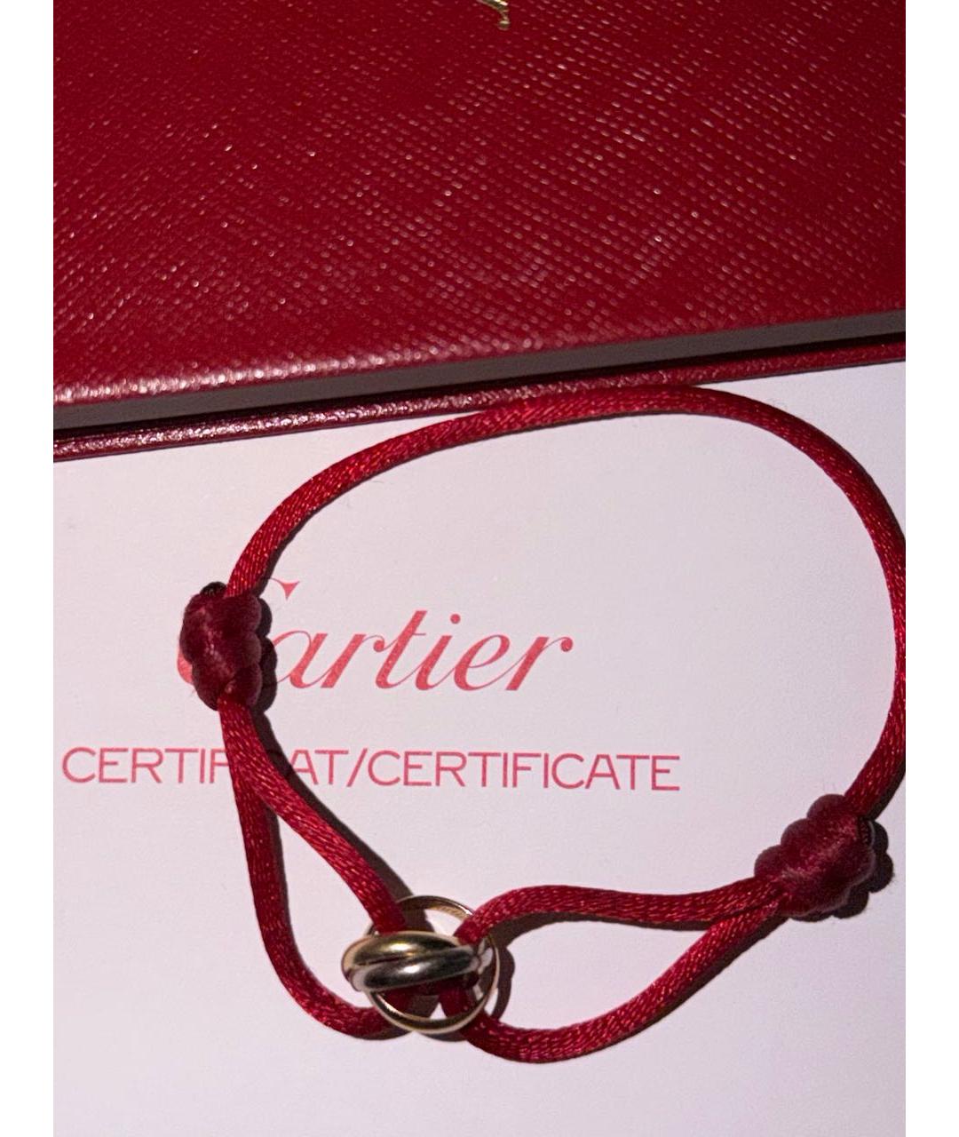 CARTIER Бордовый браслет из желтого золота, фото 5