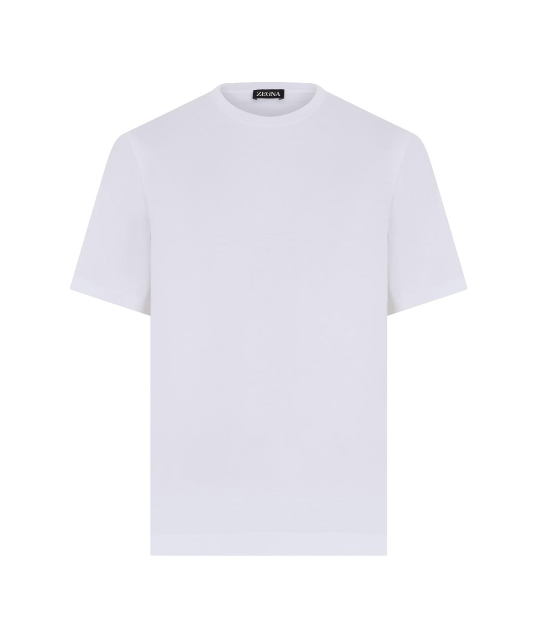 ZEGNA Белая хлопковая футболка, фото 1