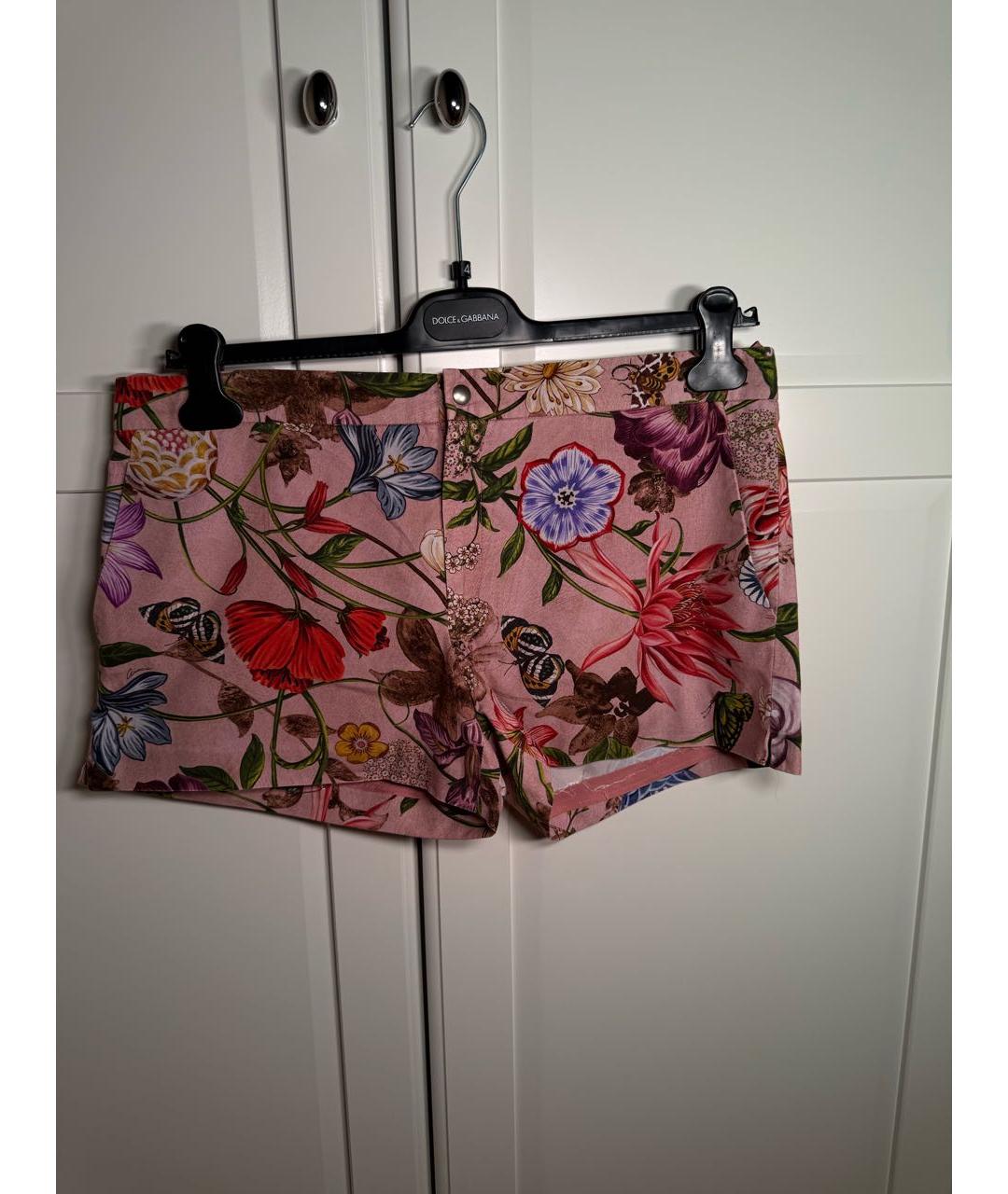 GUCCI Розовые хлопковые шорты, фото 8
