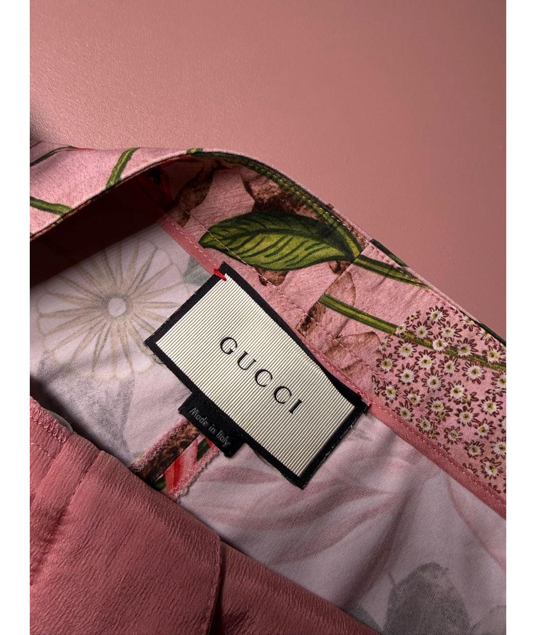 GUCCI Розовые хлопковые шорты, фото 4