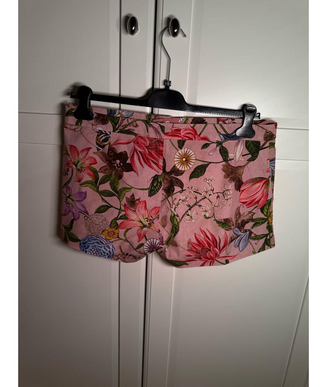 GUCCI Розовые хлопковые шорты, фото 2