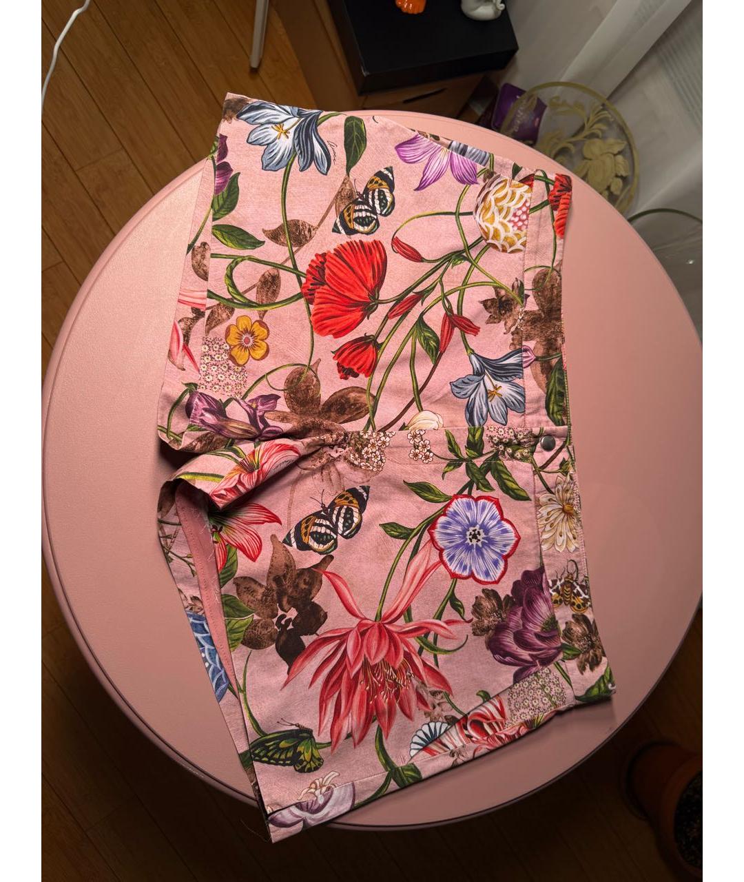 GUCCI Розовые хлопковые шорты, фото 3