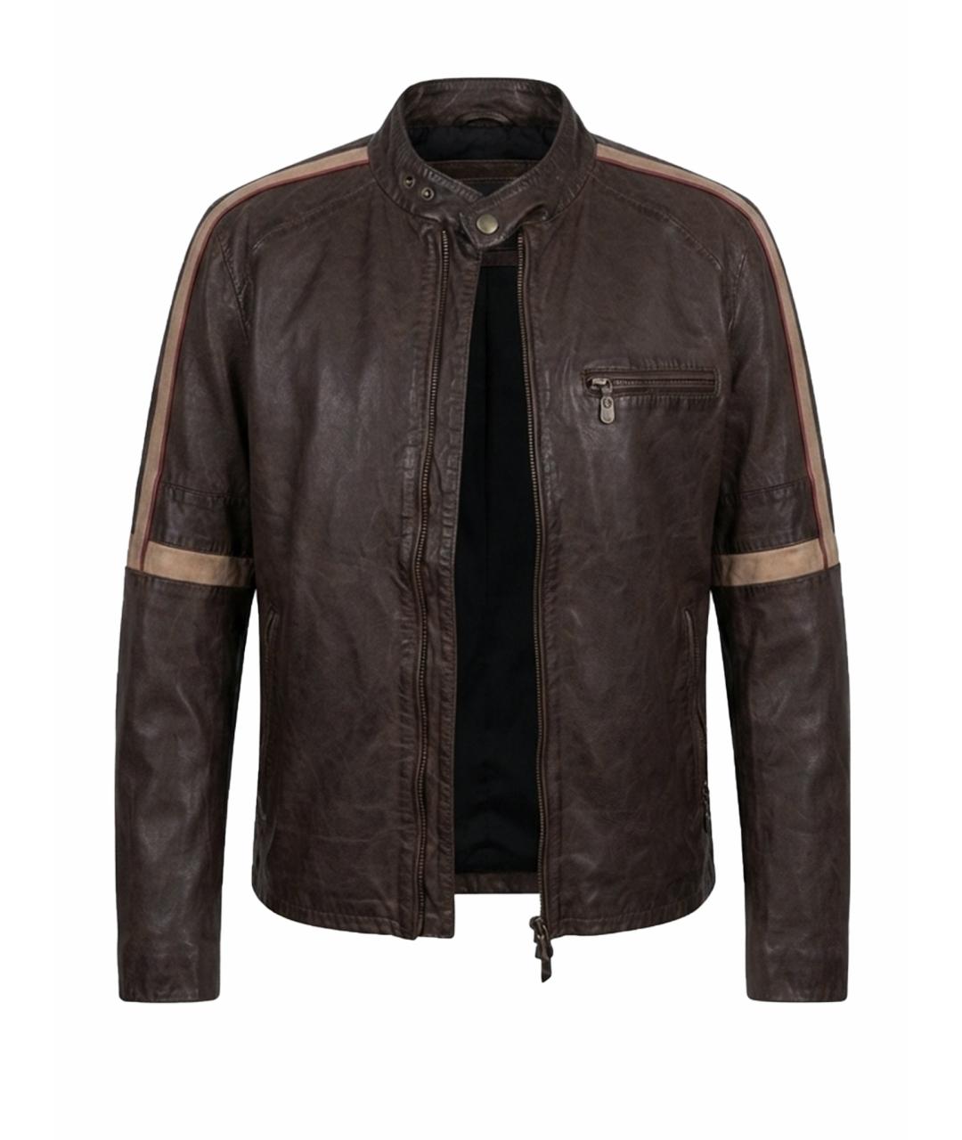 BELSTAFF Коричневая кожаная куртка, фото 1