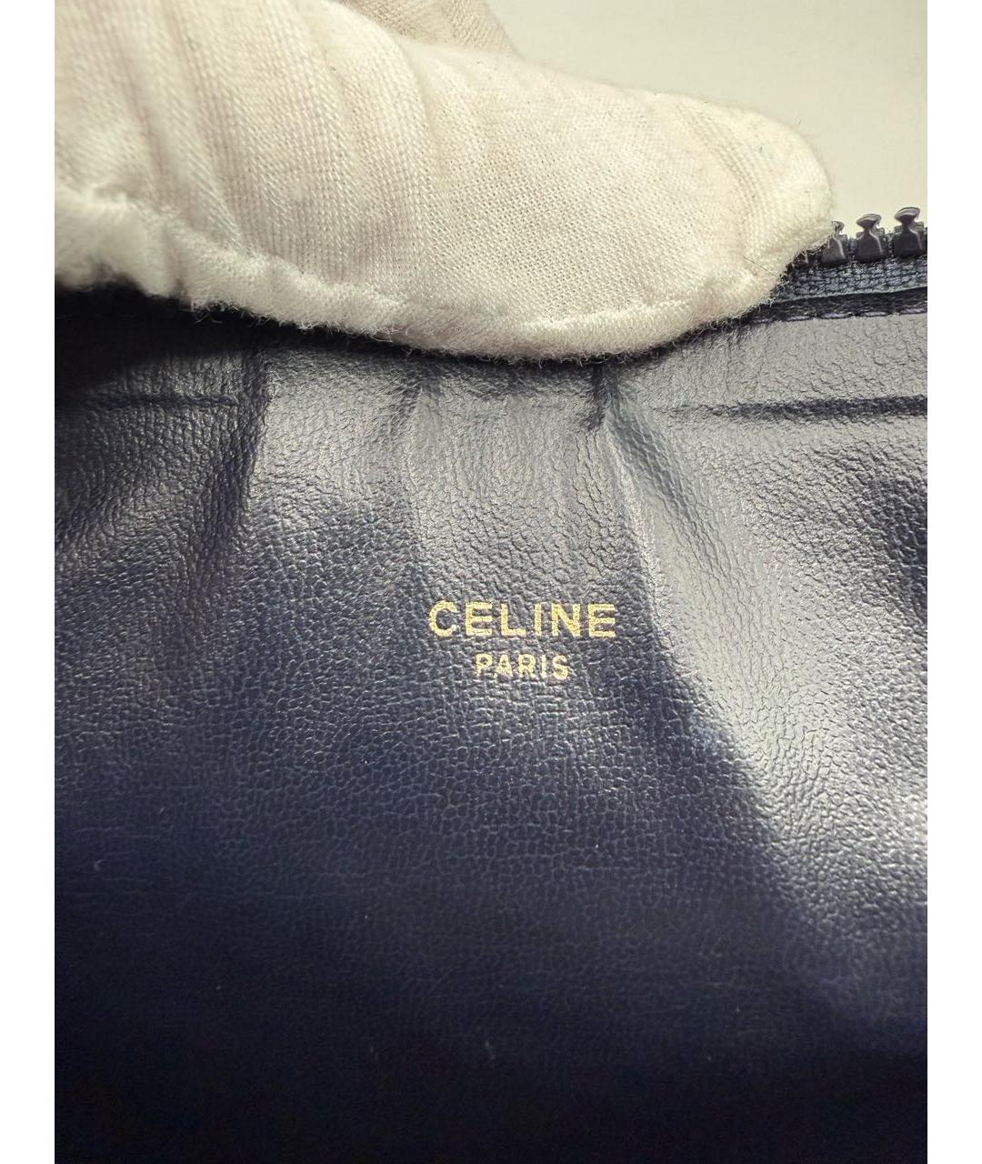 CELINE Темно-синяя барсетка, фото 7