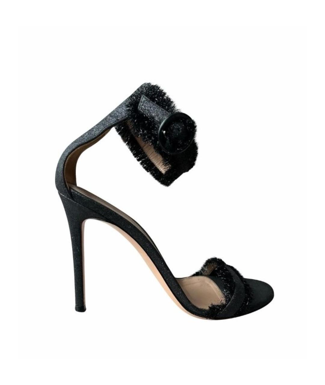 GIANVITO ROSSI Черные босоножки, фото 8