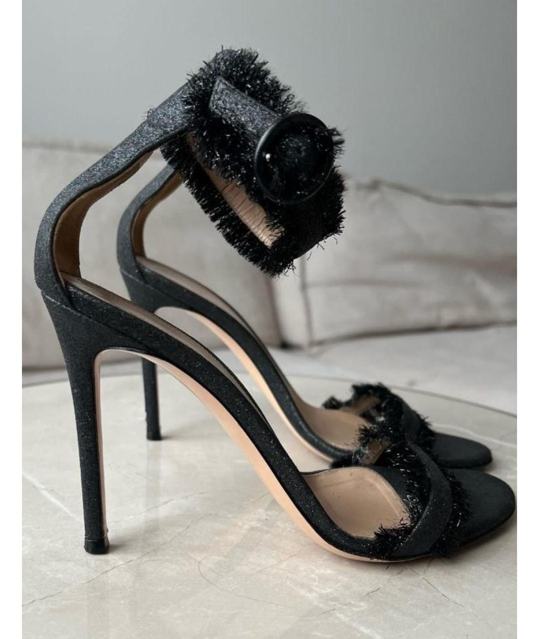 GIANVITO ROSSI Черные босоножки, фото 2