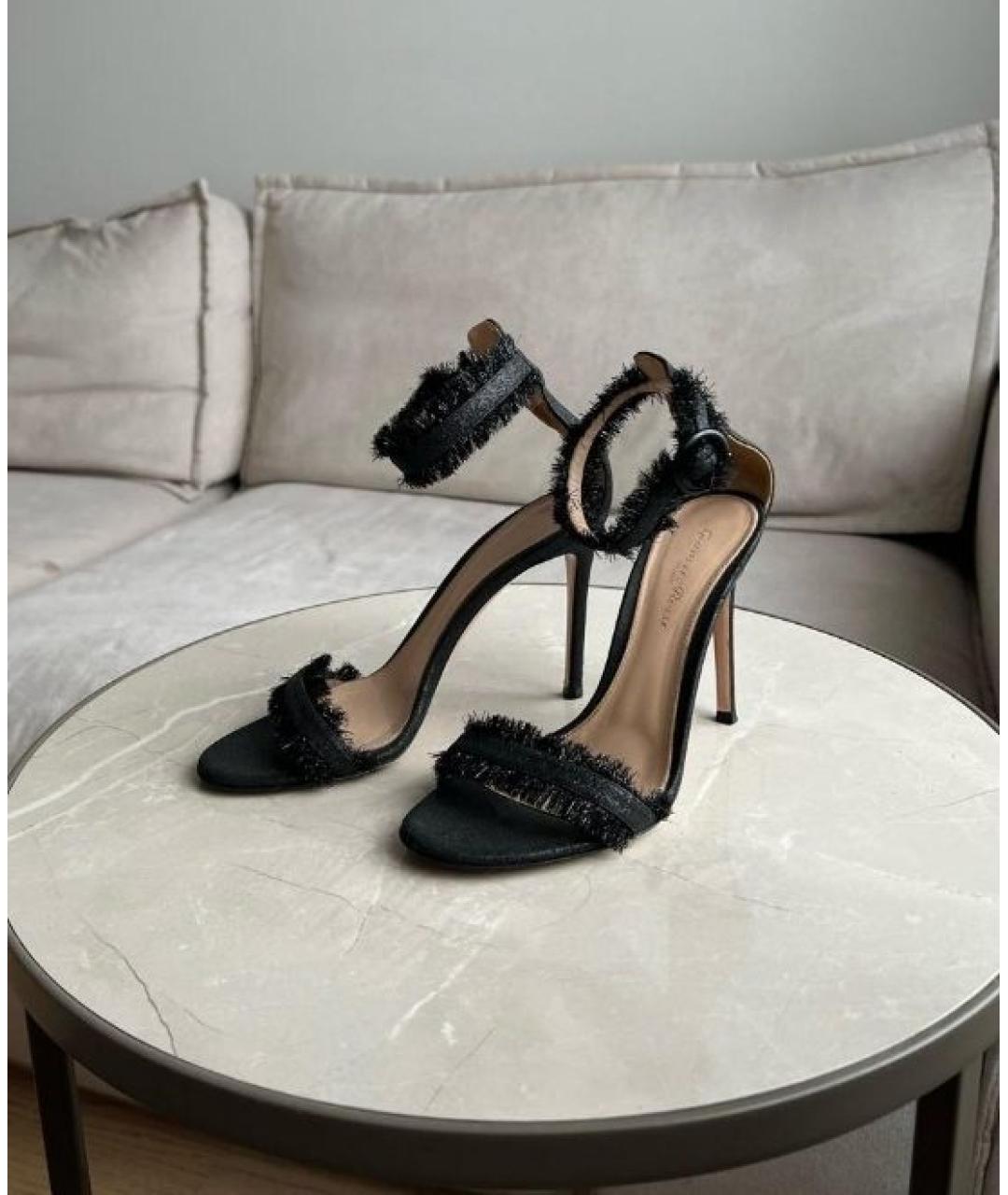 GIANVITO ROSSI Черные босоножки, фото 5