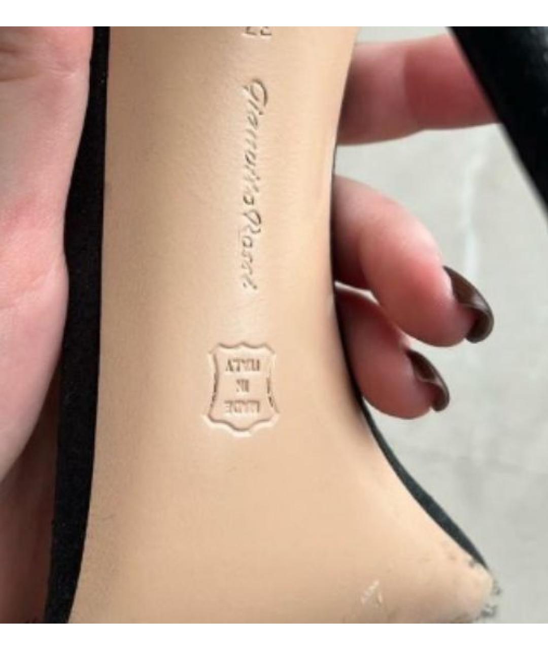 GIANVITO ROSSI Черные босоножки, фото 4