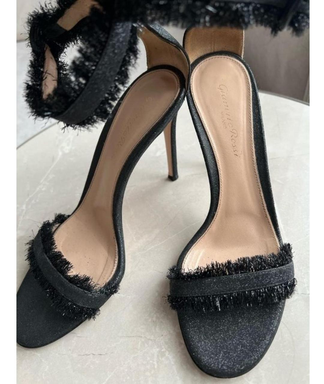 GIANVITO ROSSI Черные босоножки, фото 6