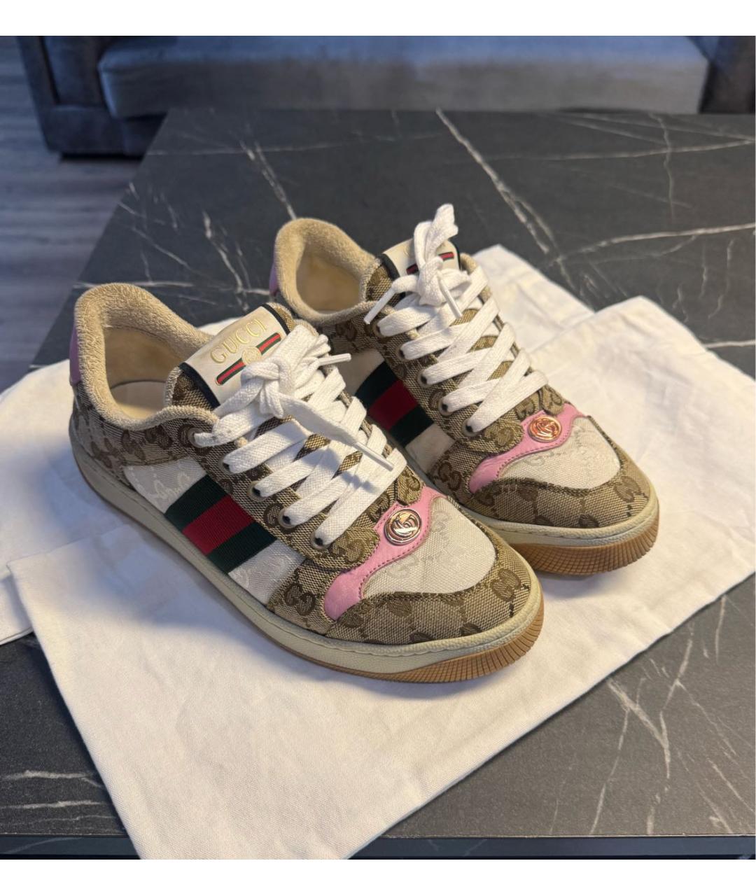 GUCCI Текстильные кеды, фото 6