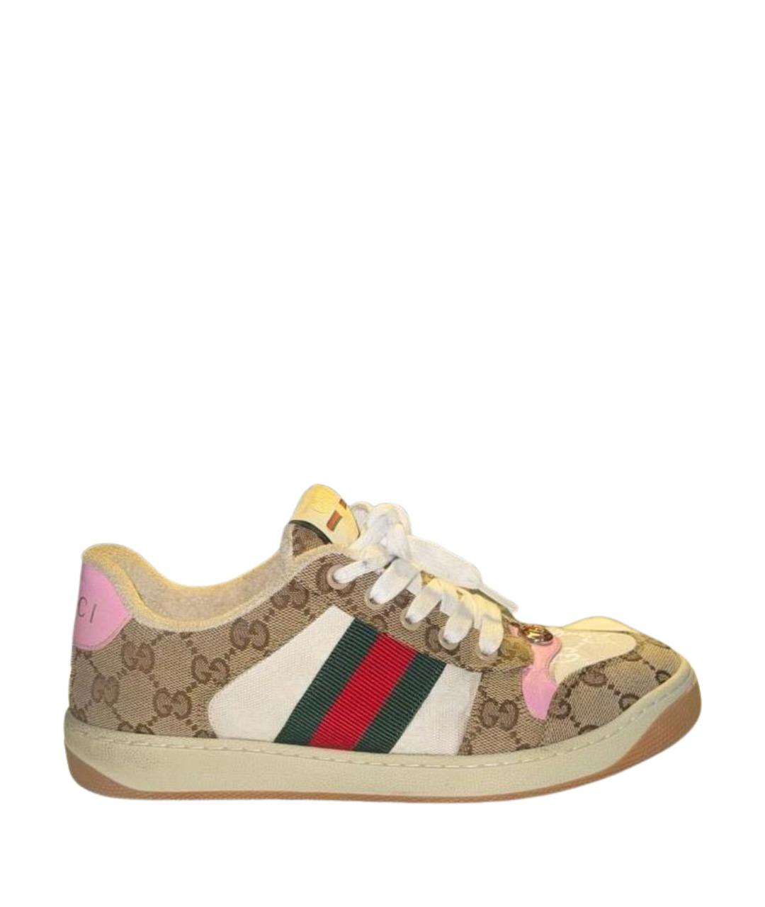 GUCCI Текстильные кеды, фото 1