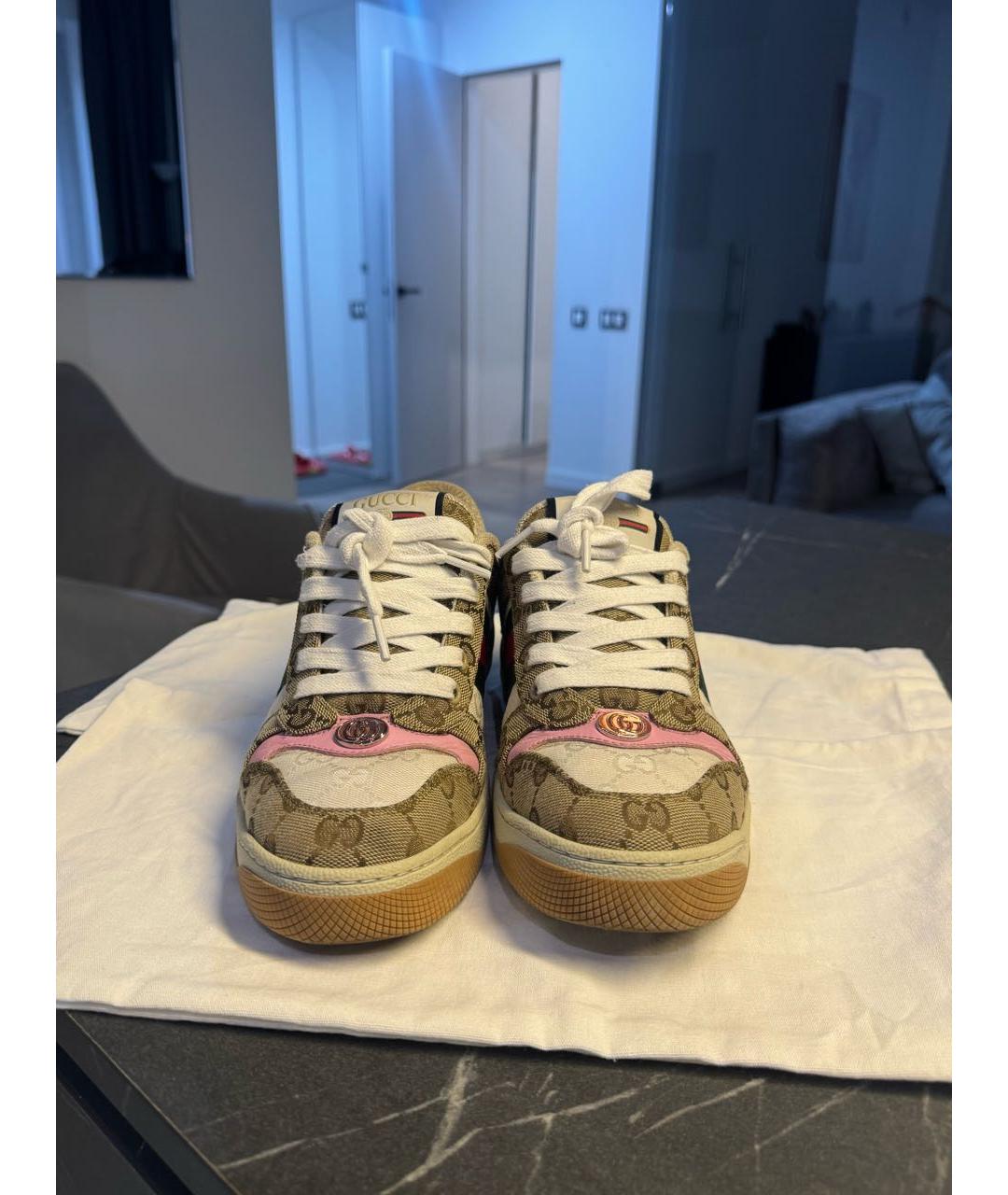 GUCCI Текстильные кеды, фото 2