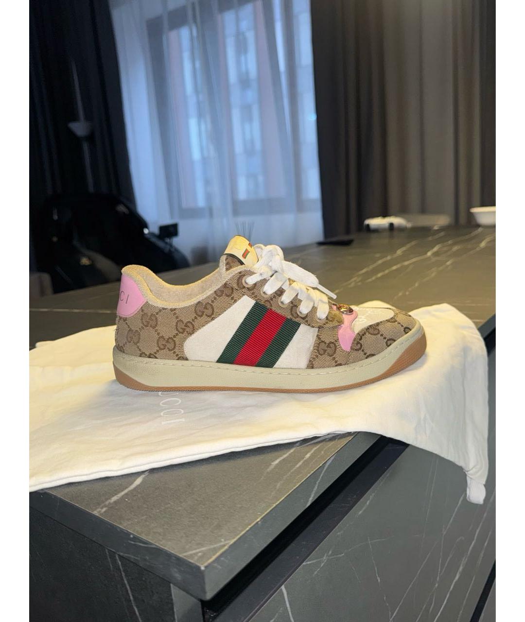 GUCCI Текстильные кеды, фото 7