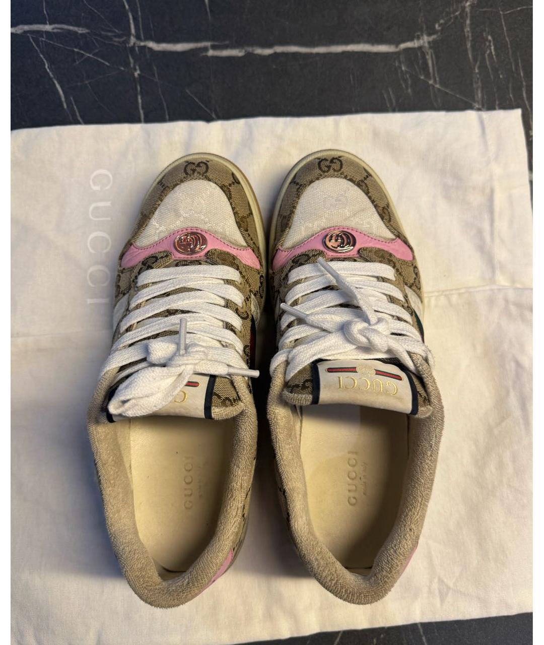 GUCCI Текстильные кеды, фото 3