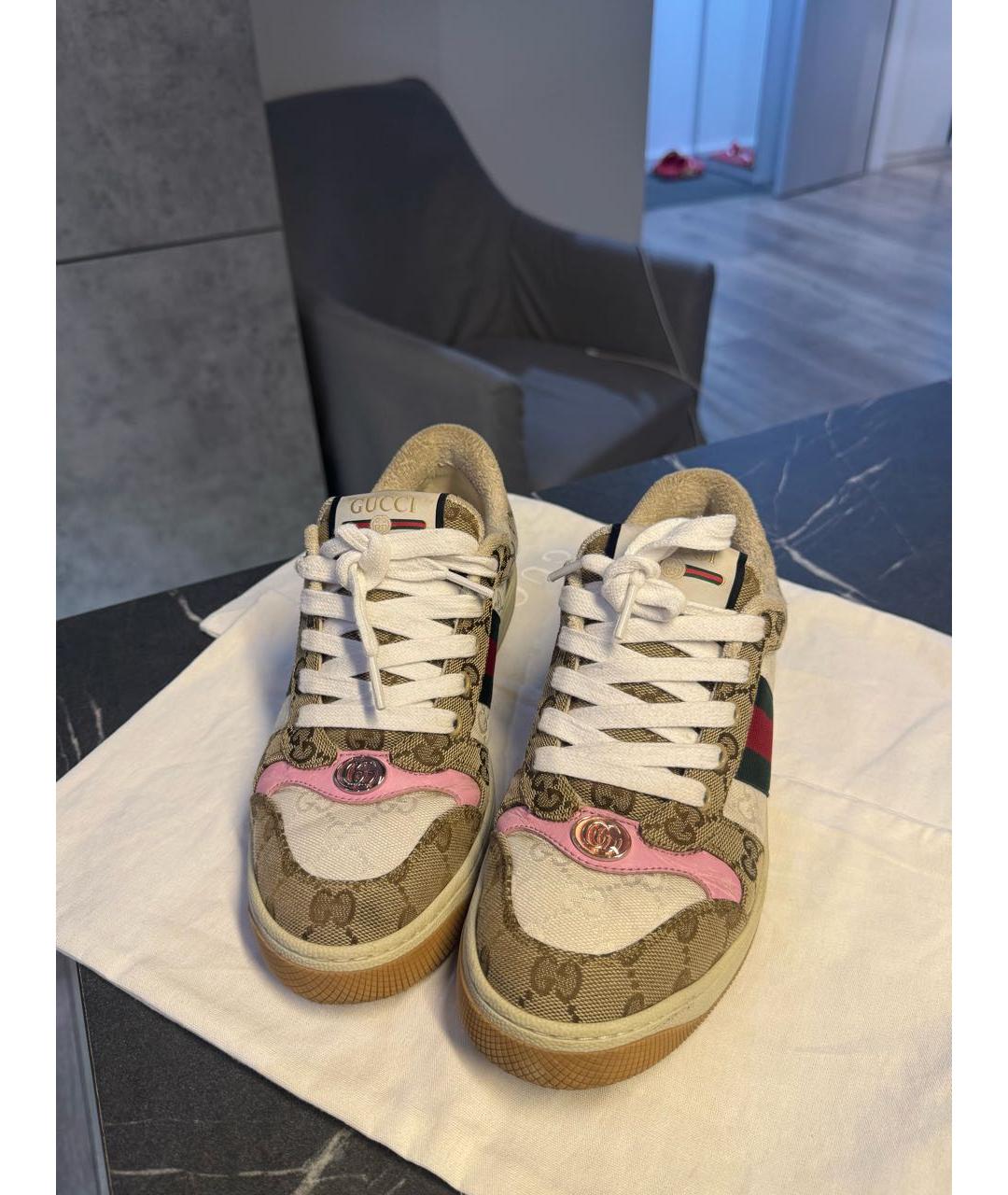 GUCCI Текстильные кеды, фото 5