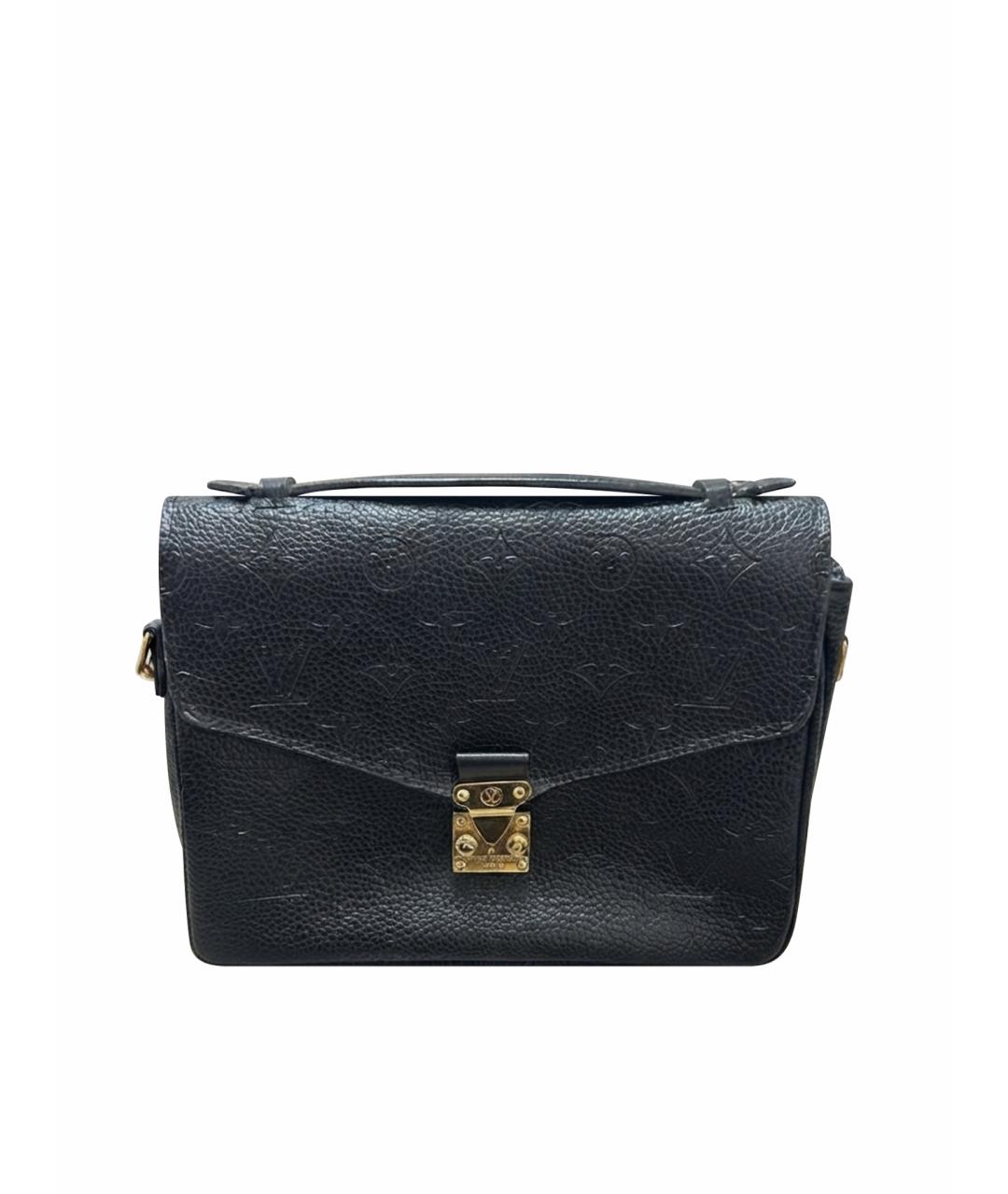LOUIS VUITTON Черная кожаная сумка через плечо, фото 1