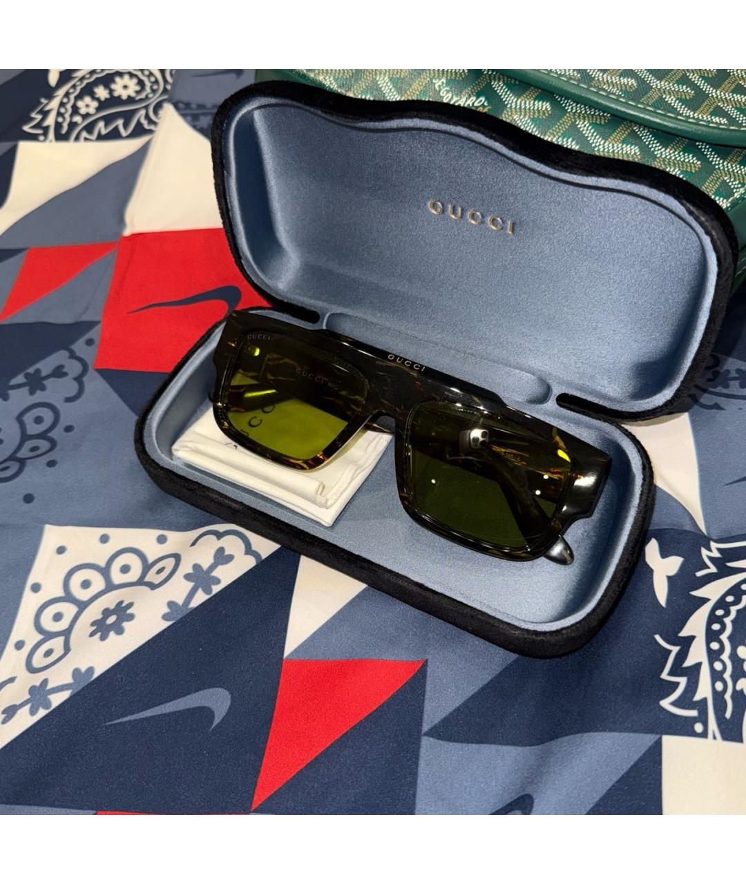 GUCCI Мульти пластиковые солнцезащитные очки, фото 7