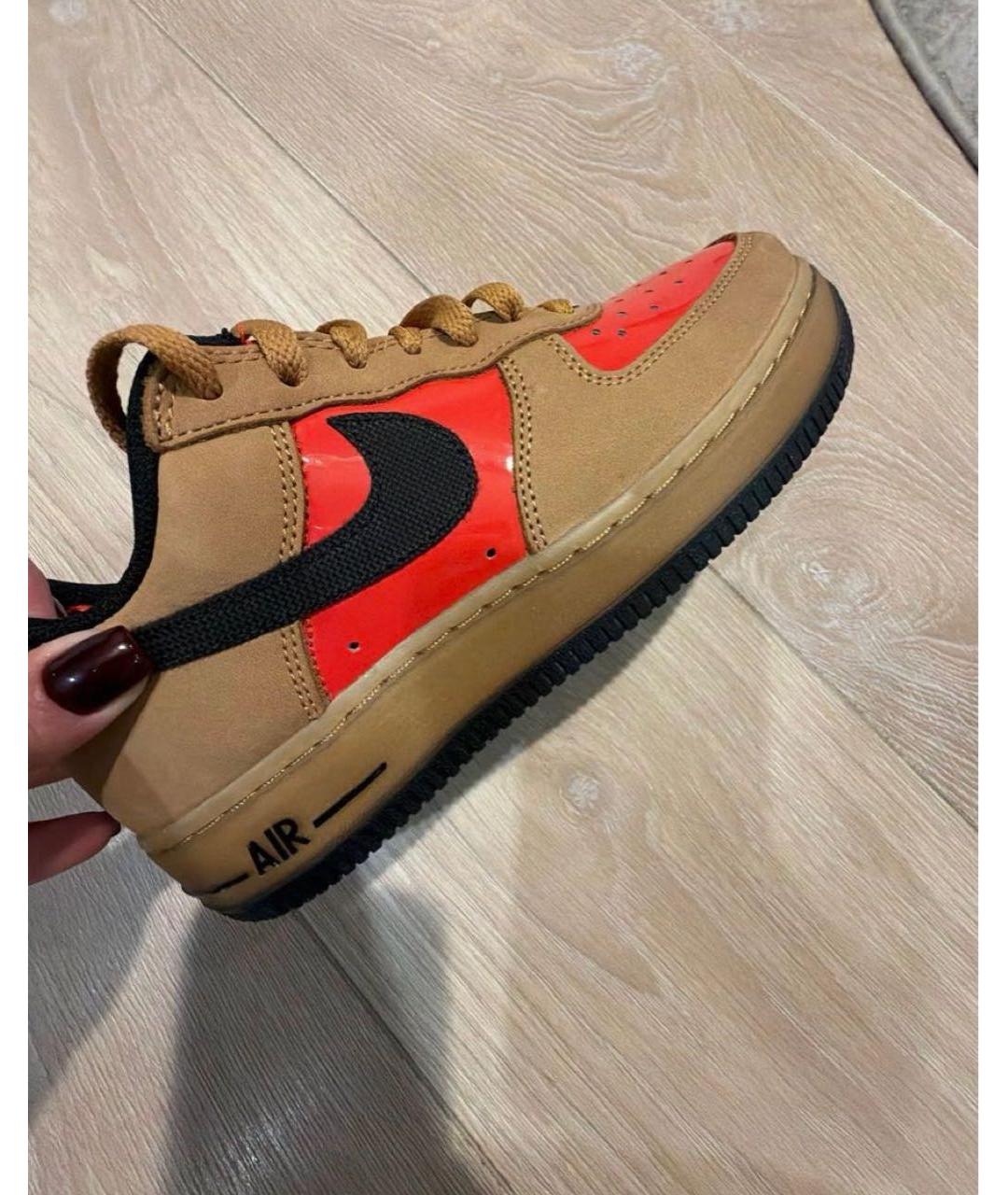 NIKE Оранжевые замшевые кеды, фото 8