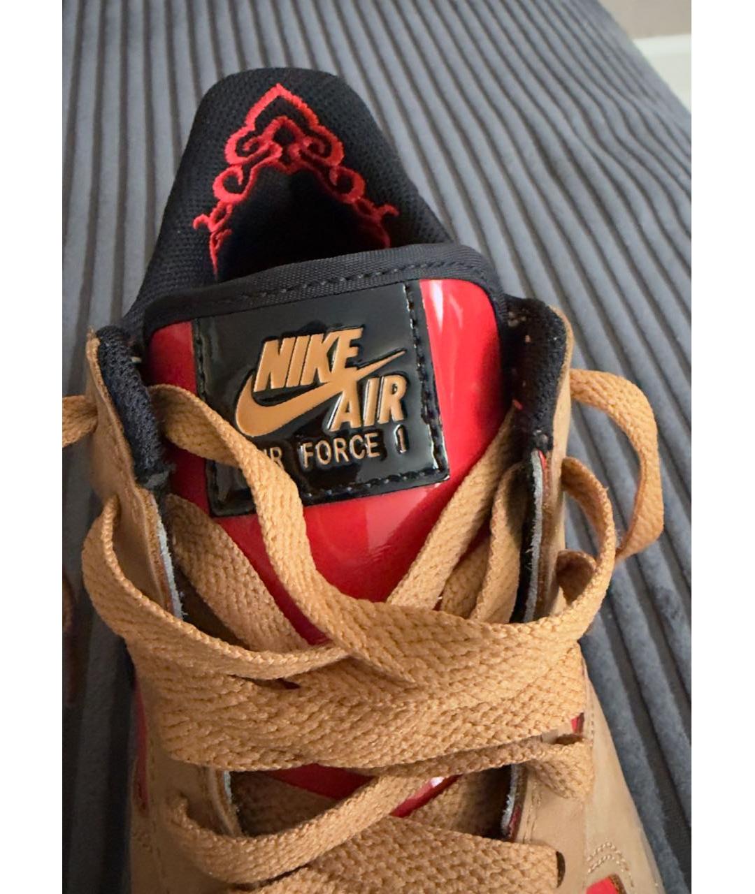 NIKE Оранжевые замшевые кеды, фото 5