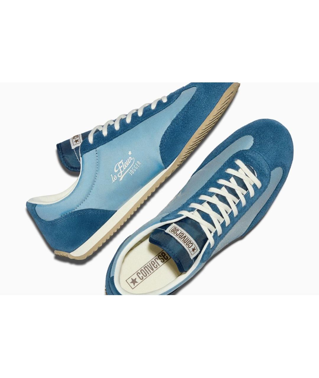 CONVERSE Голубые замшевые кеды, фото 4