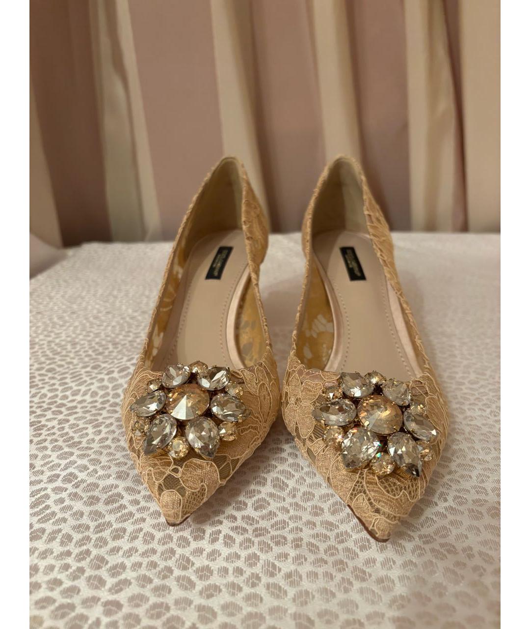 DOLCE&GABBANA Бежевые туфли, фото 2