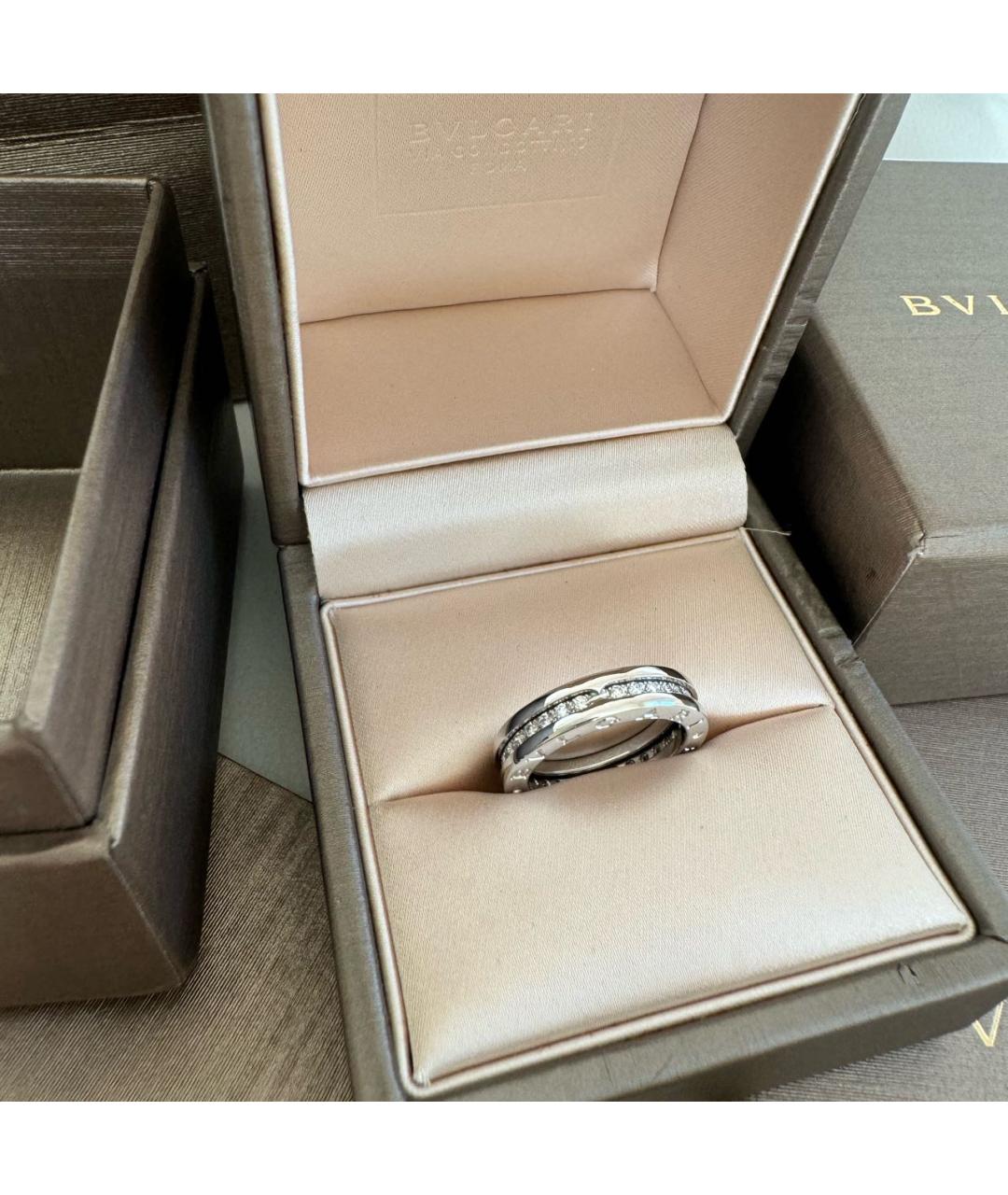 BVLGARI Серебряное кольцо из белого золота, фото 4