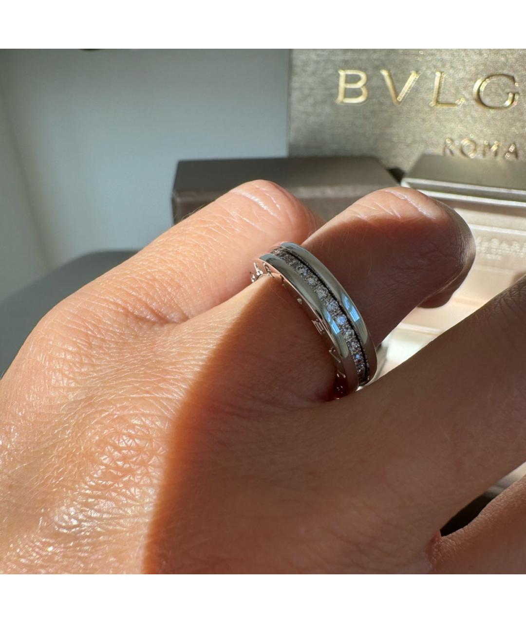 BVLGARI Серебряное кольцо из белого золота, фото 7