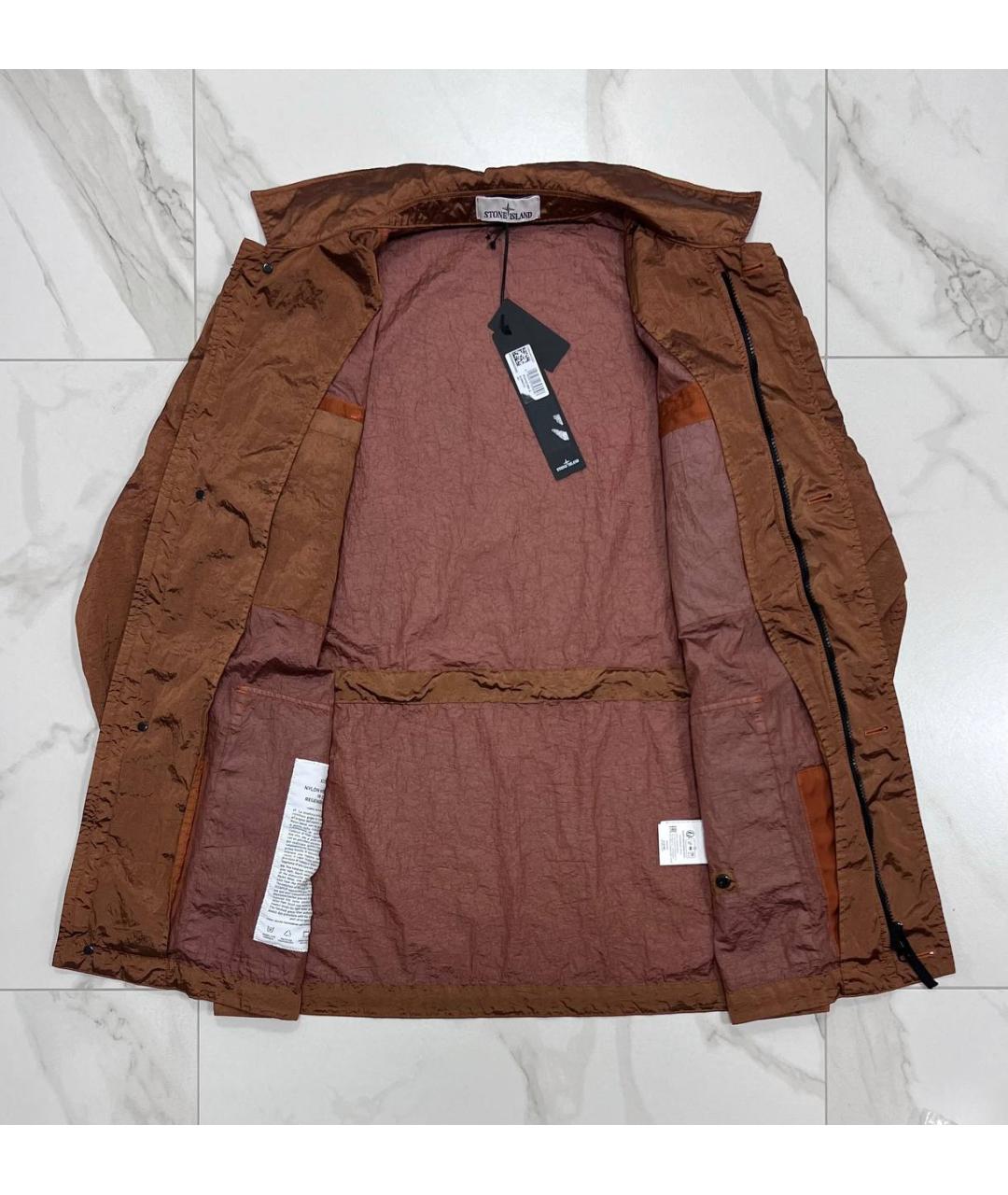 STONE ISLAND Оранжевая куртка, фото 4
