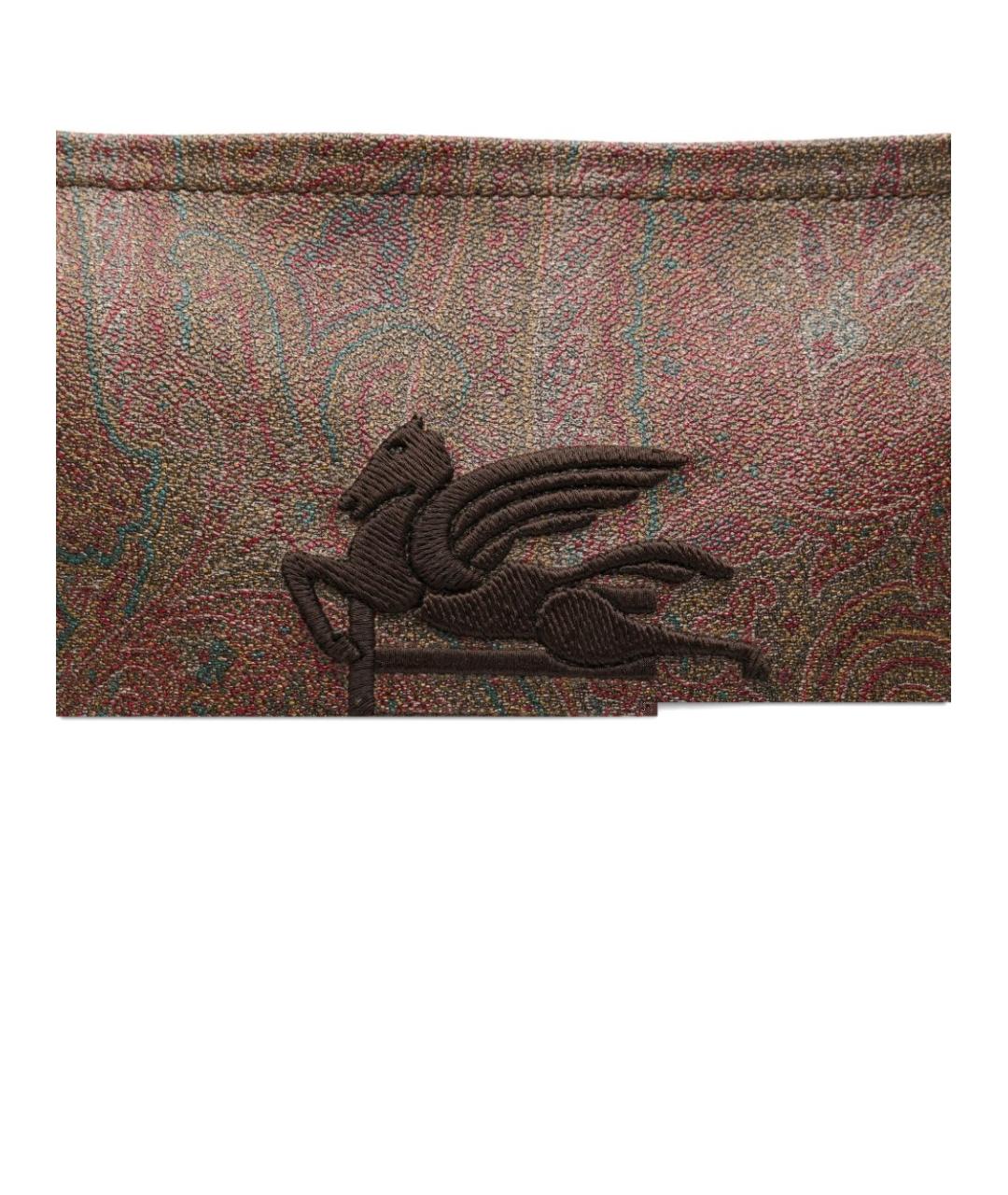 ETRO Коричневая канва папка для документов, фото 2