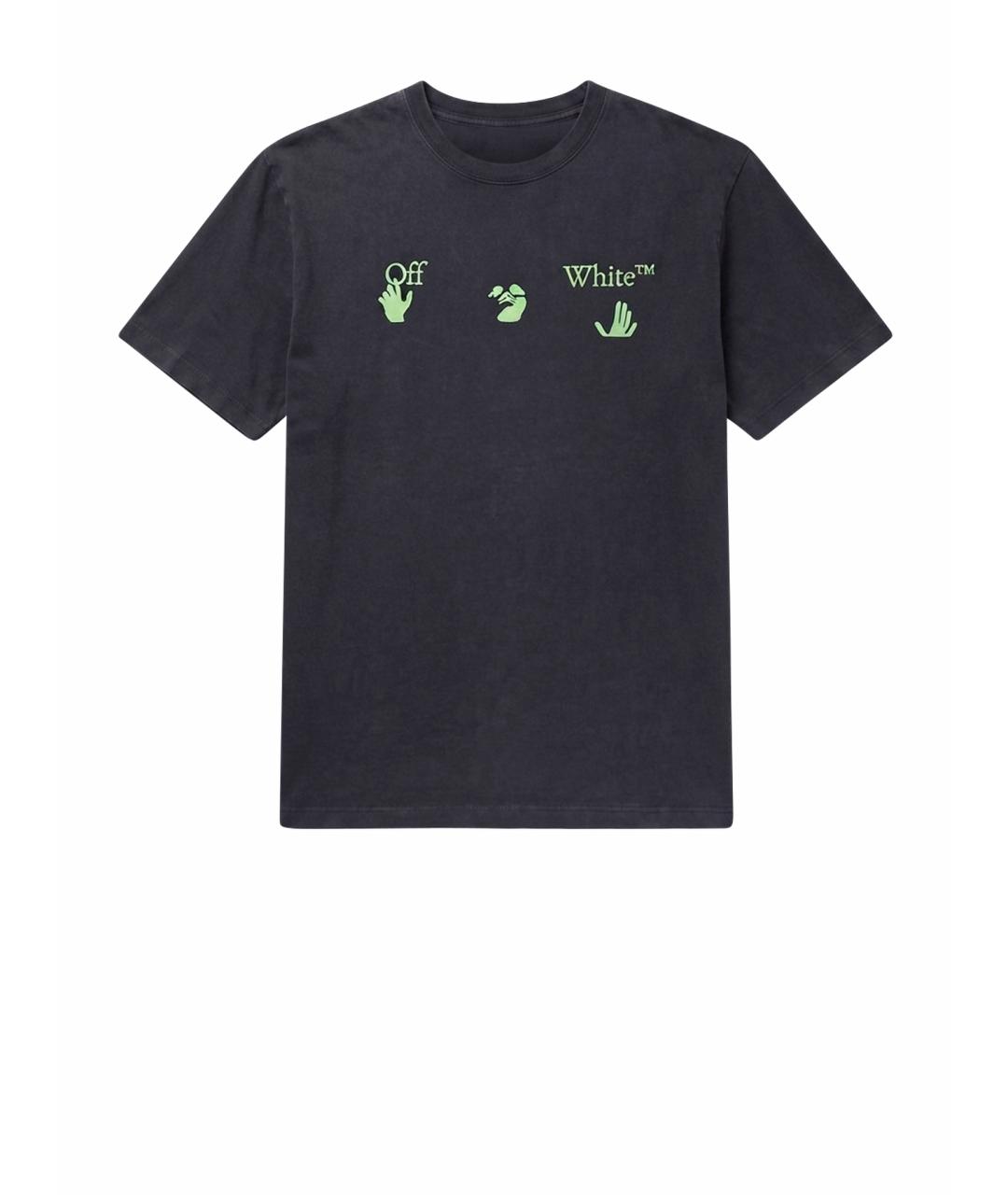 OFF-WHITE Черная футболка, фото 1